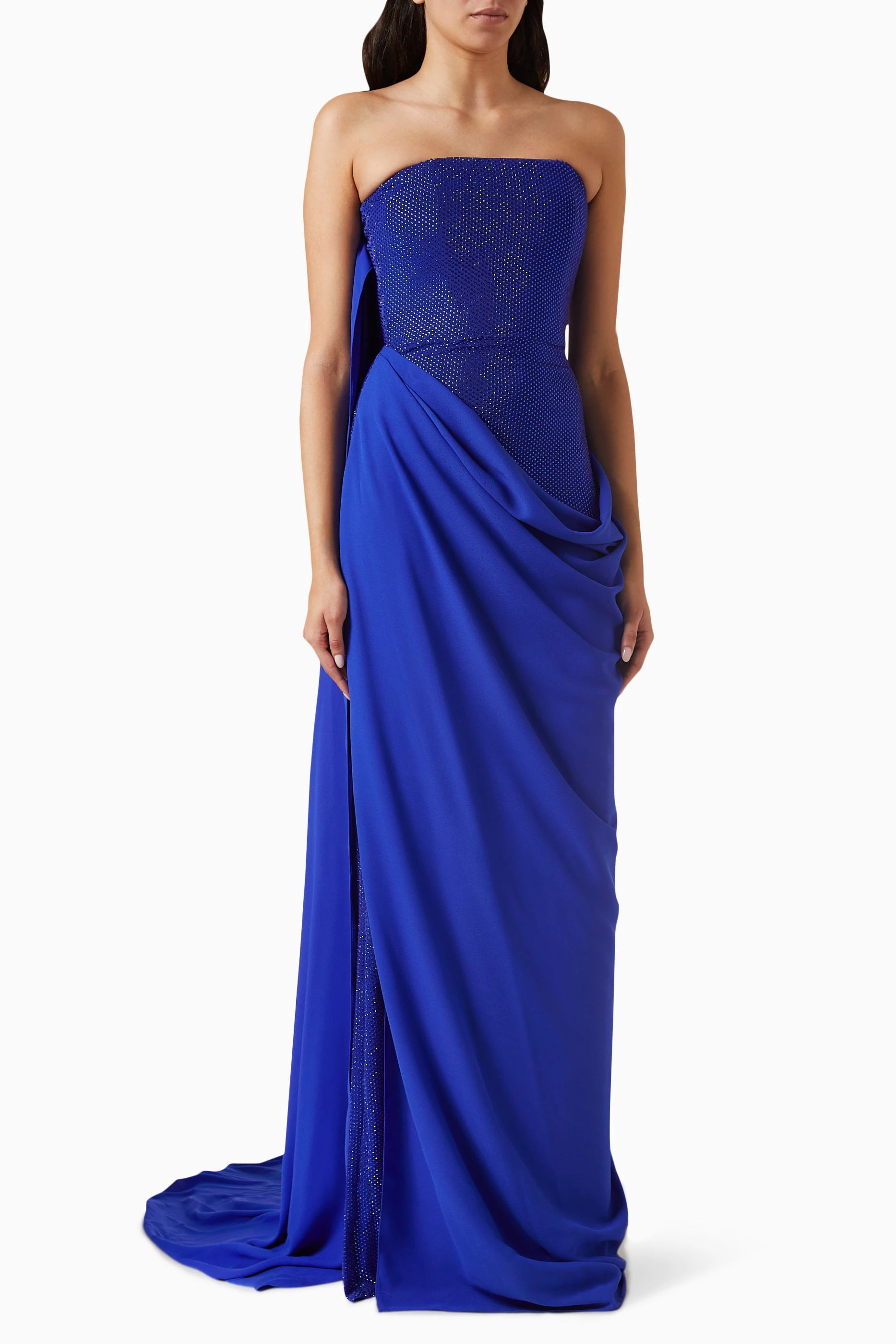 Strapless long dress hot sale