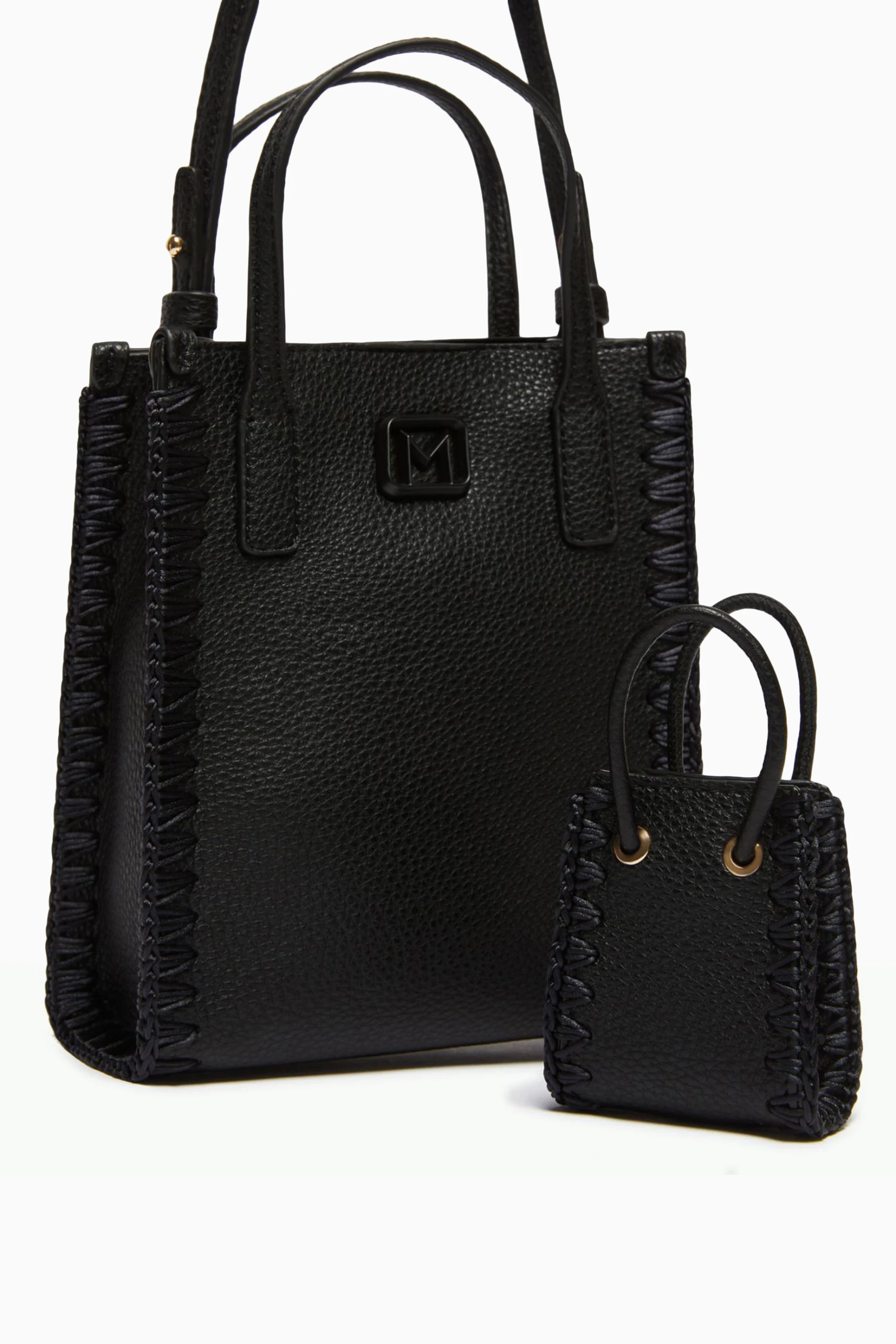 Buy Marella Black Giorno Tote Bag in Faux Leather for Women in UAE