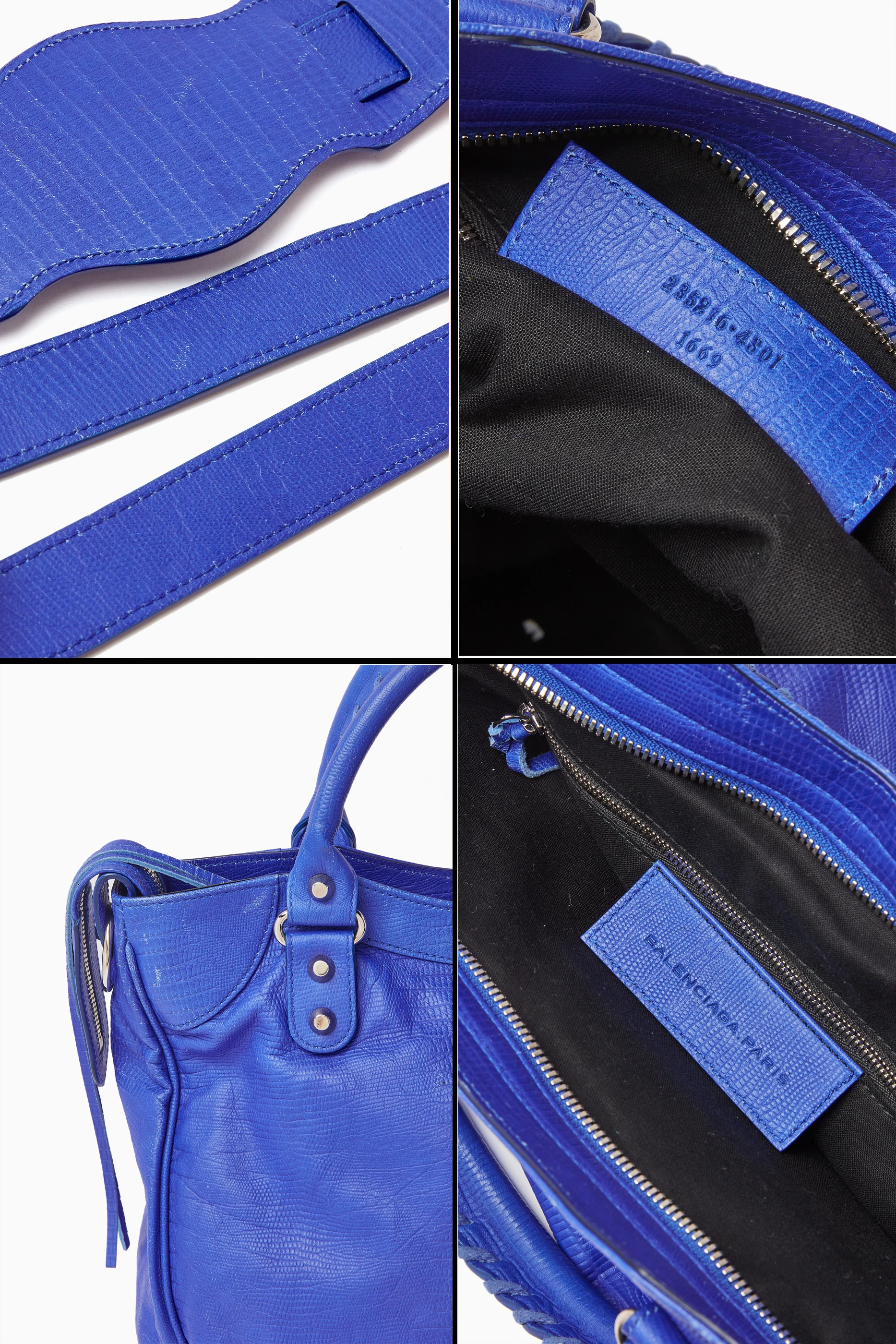 Balenciaga motorcycle 2025 bag blue