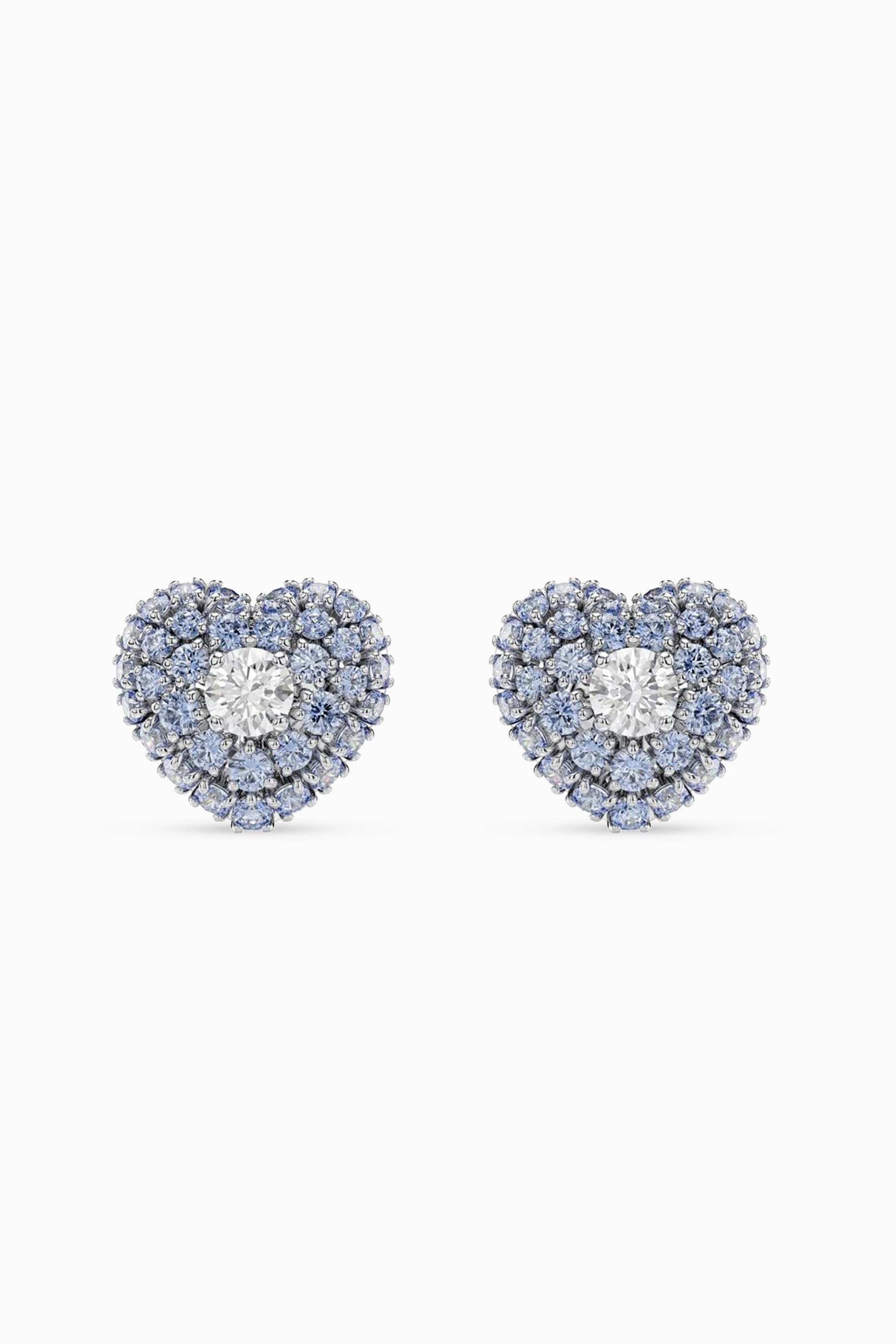 Diamond heart cheap stud earrings