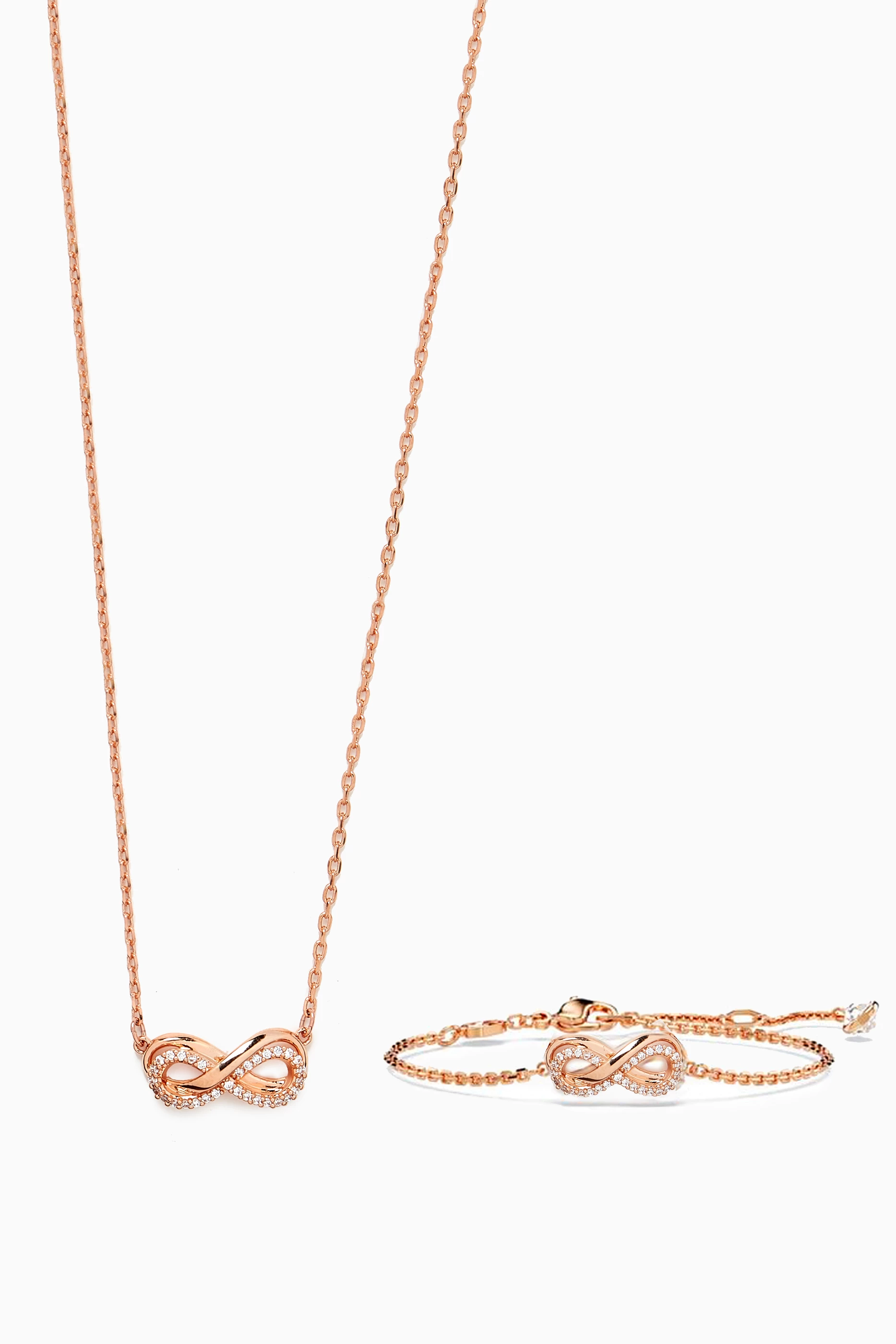 Rose gold store infinity necklace