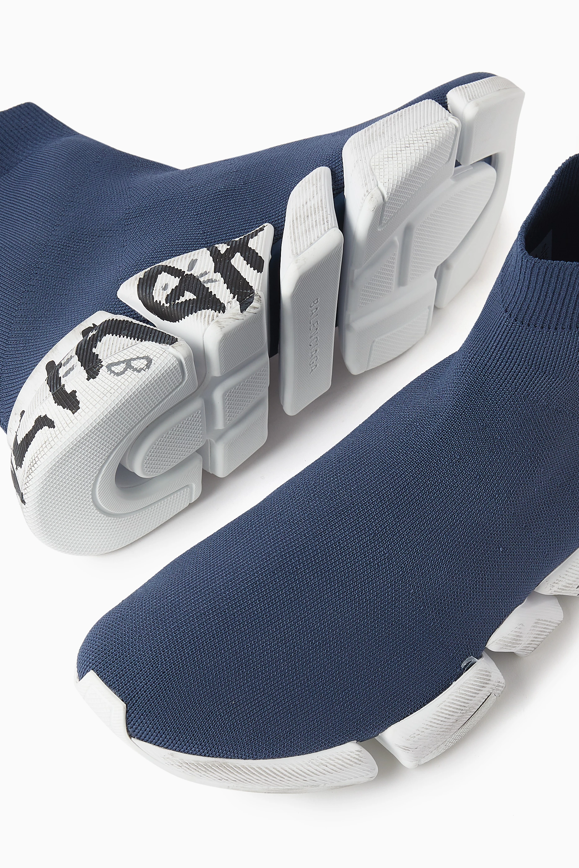 Balenciaga speed trainer low mens blue best sale