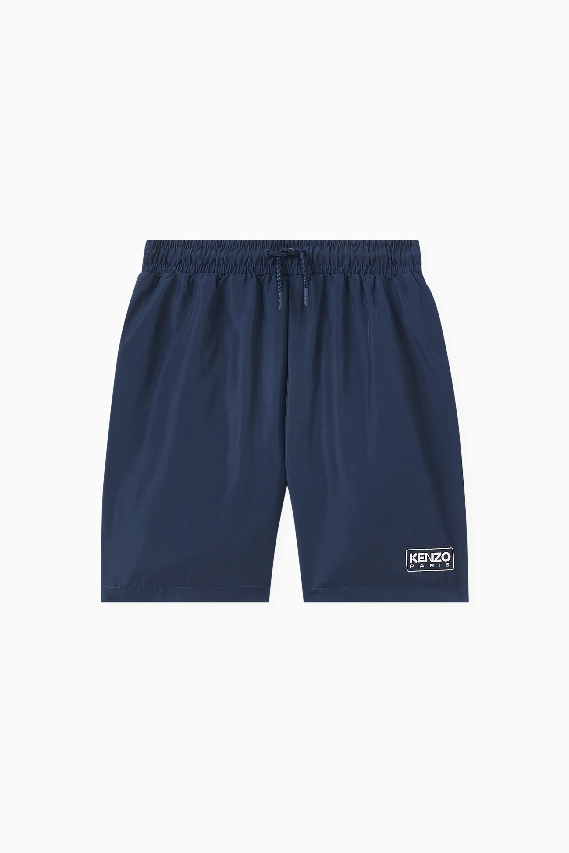 Buy KENZO KIDS Blue Logo print Track Shorts in Nylon for Boys in