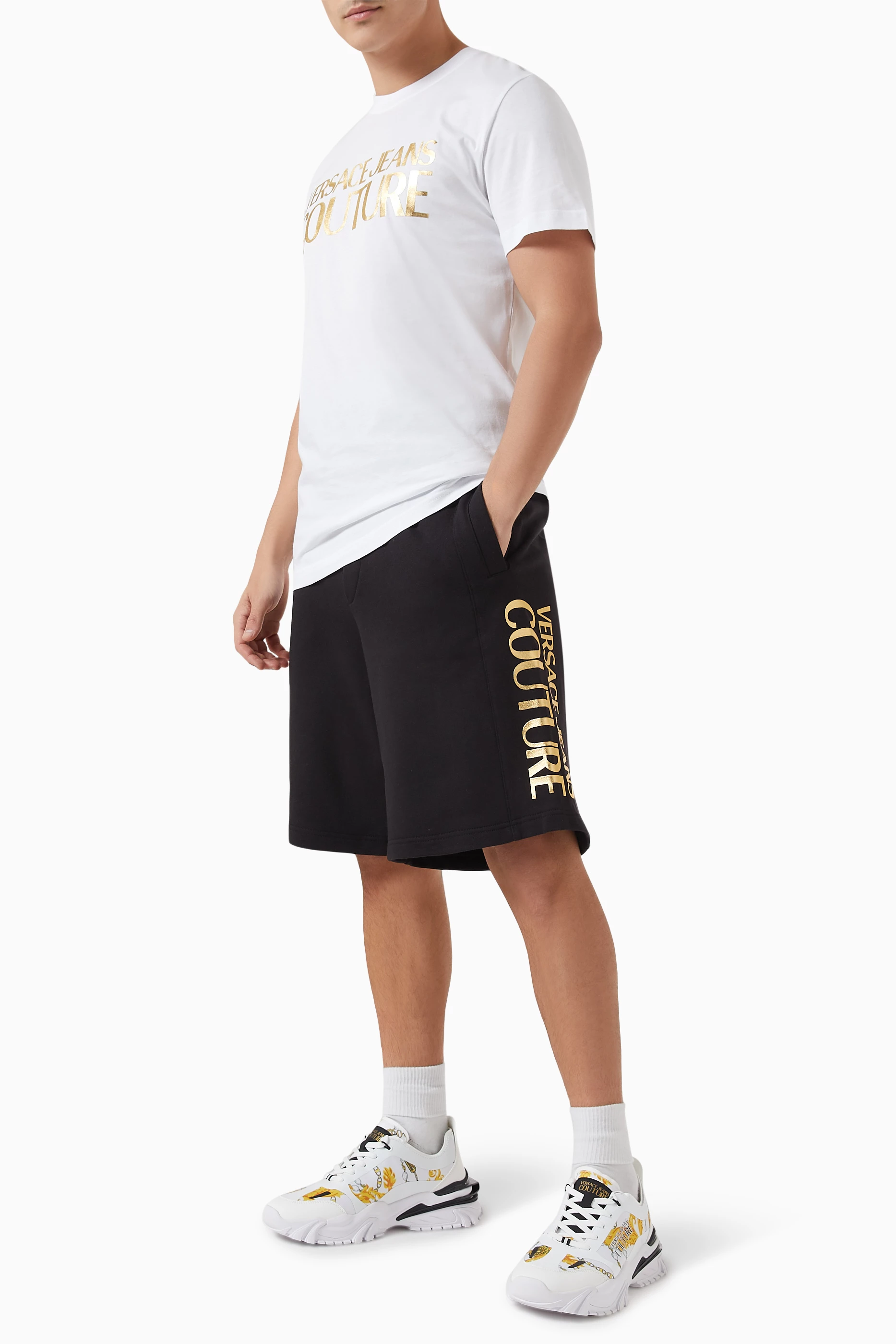 Versace basketball shorts cheap