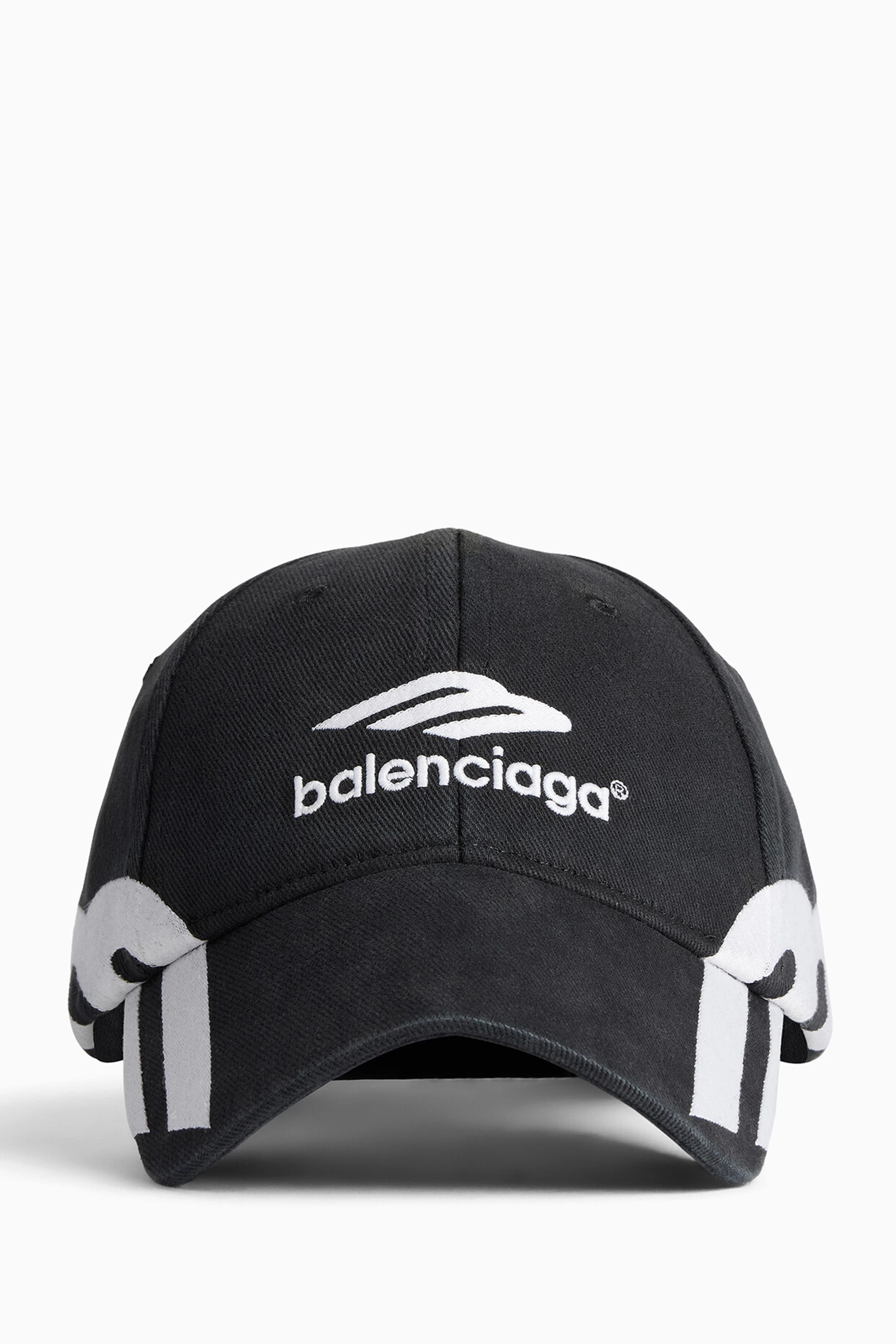 Buy Balenciaga Black 3B Sports Icon Cap in Cotton Drill for Men in UAE Ounass