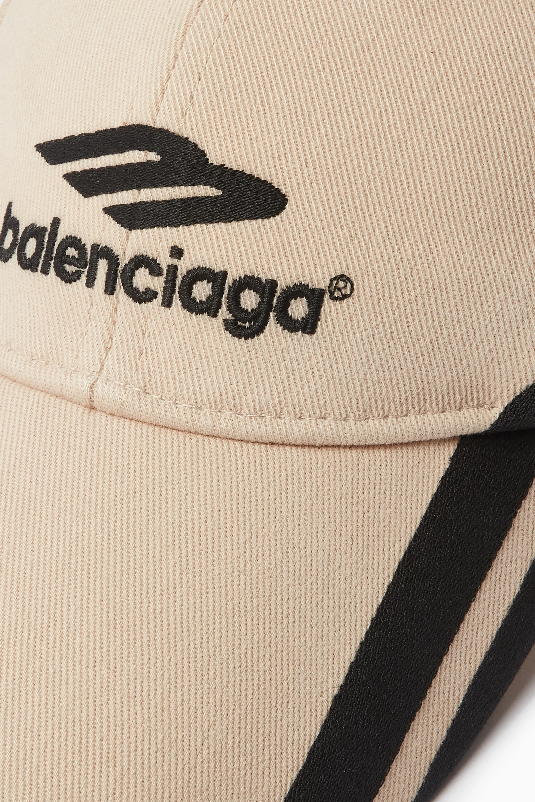 Buy Balenciaga Neutral 3B Sports Icon Cap in Cotton Drill for