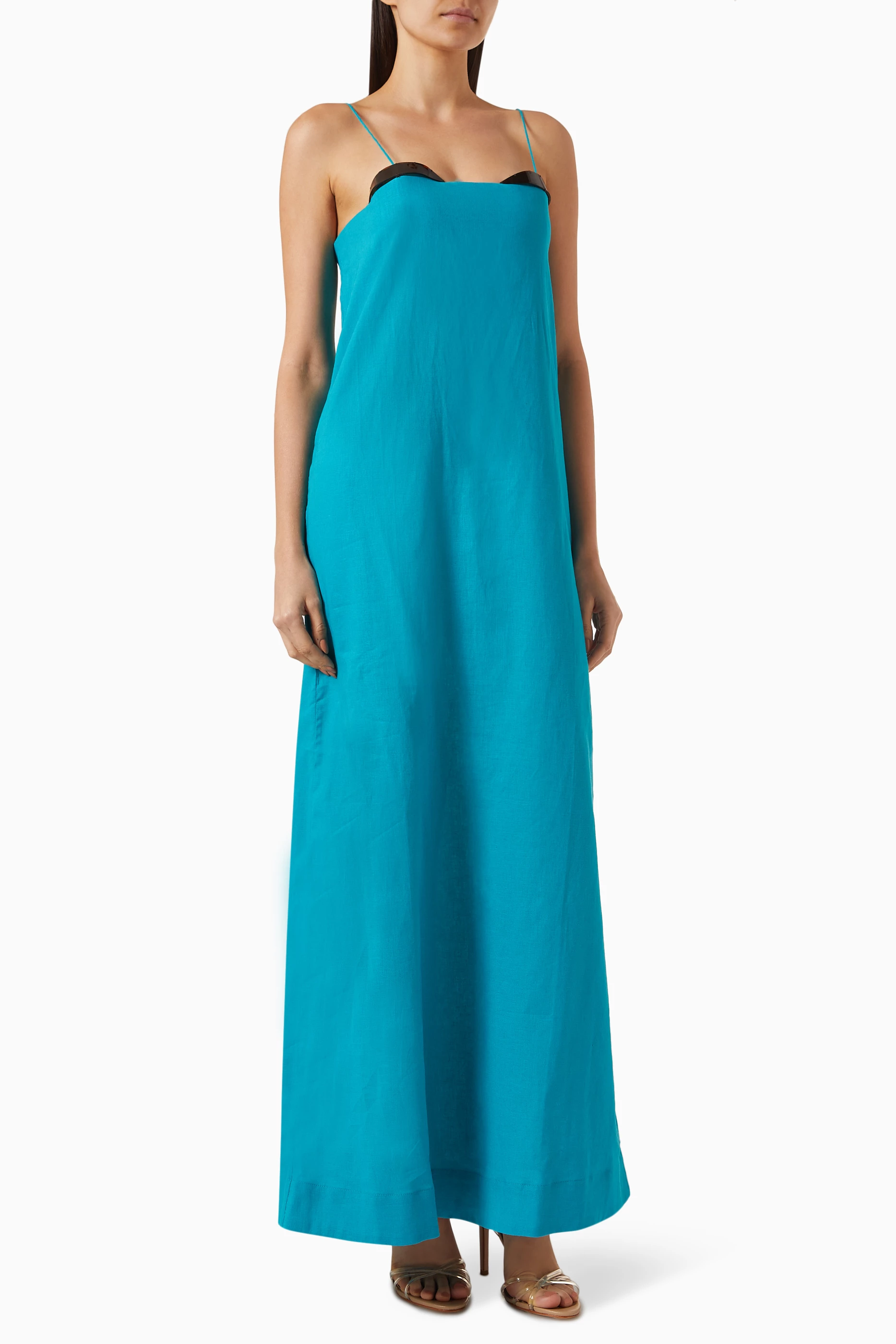Bcbg strappy maxi online dress