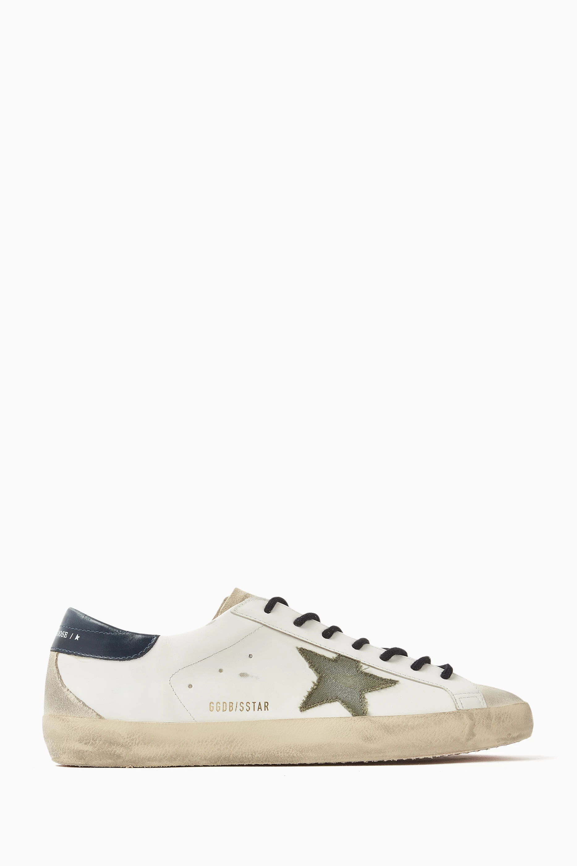 Superstar sneakers in leather with glossy heel tab shop