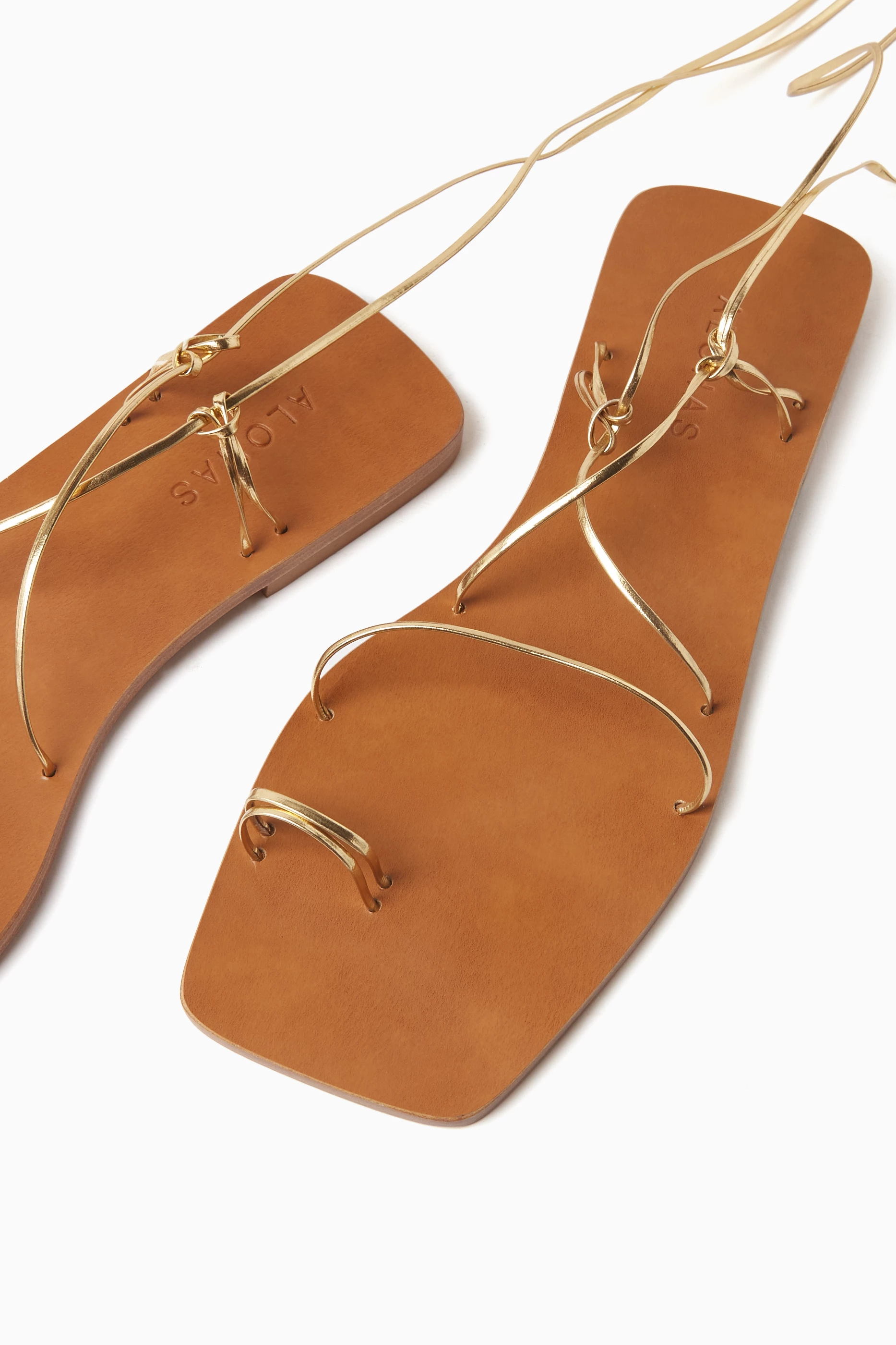 Bamboo store gold sandals