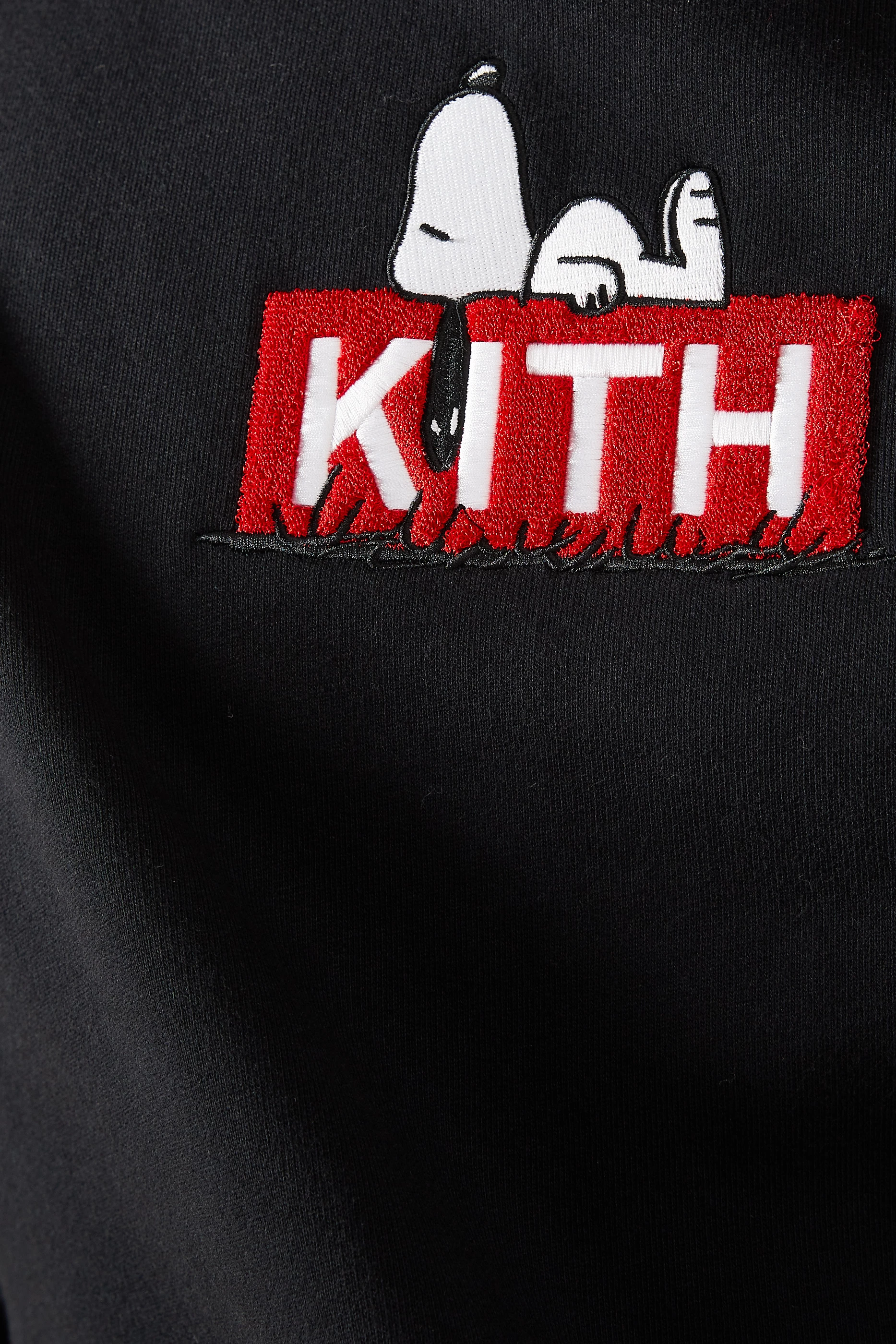 Buy Kith Black Kith x Peanuts Doghouse Hoodie in Cotton-fleece for ...