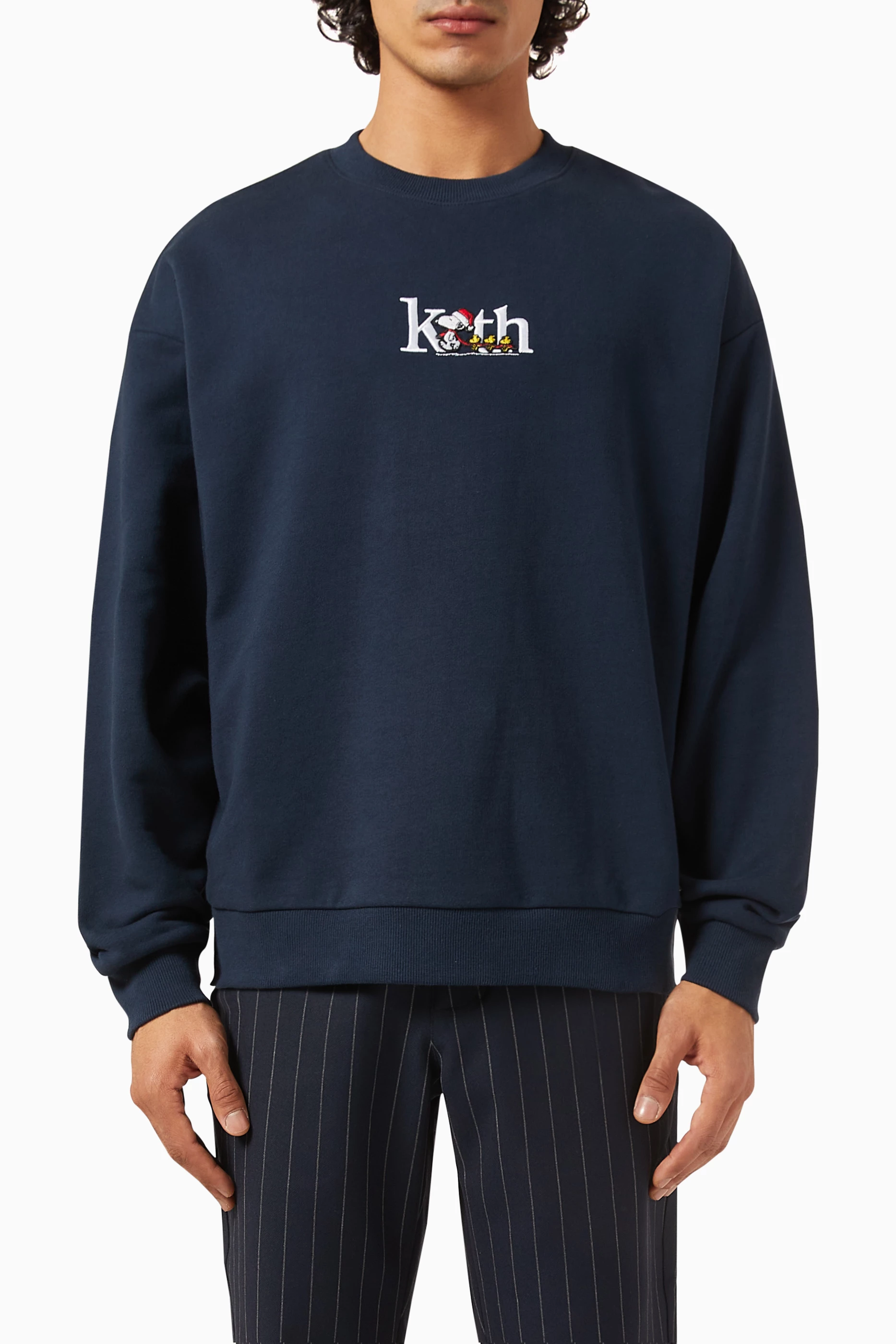 Buy Kith Blue Kith x Peanuts Serif Sweatshirt in Cotton-fleece for Men in  UAE | Ounass