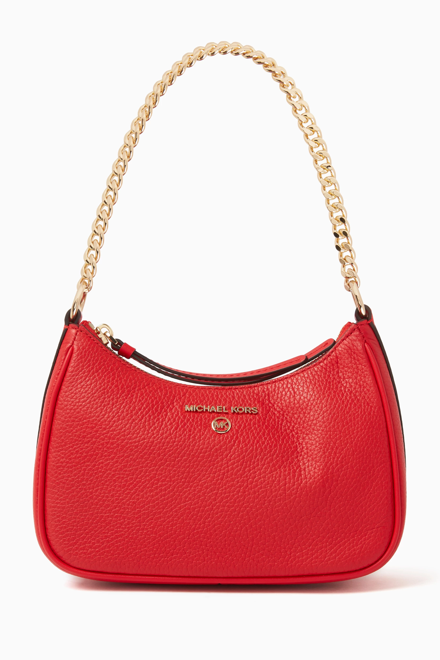 Michael kors red messenger deals bag