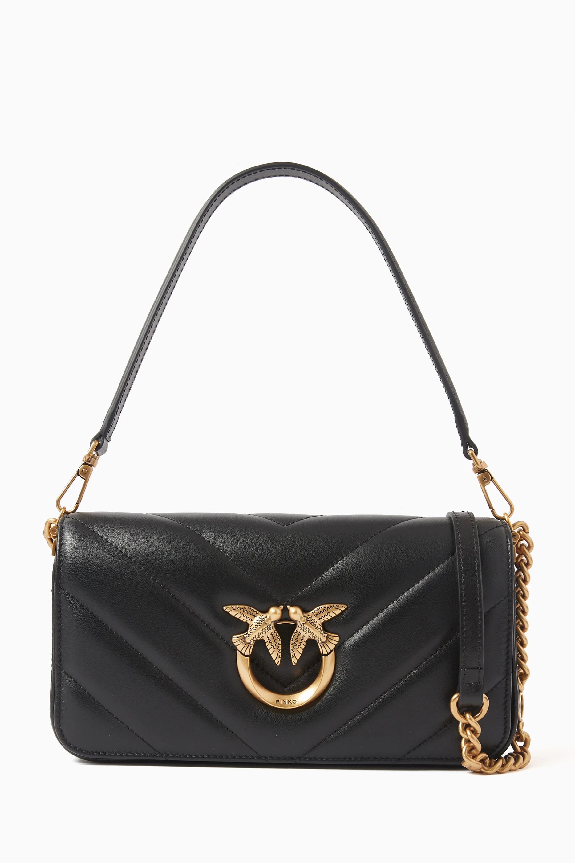 Black mini baguette 2025 bag