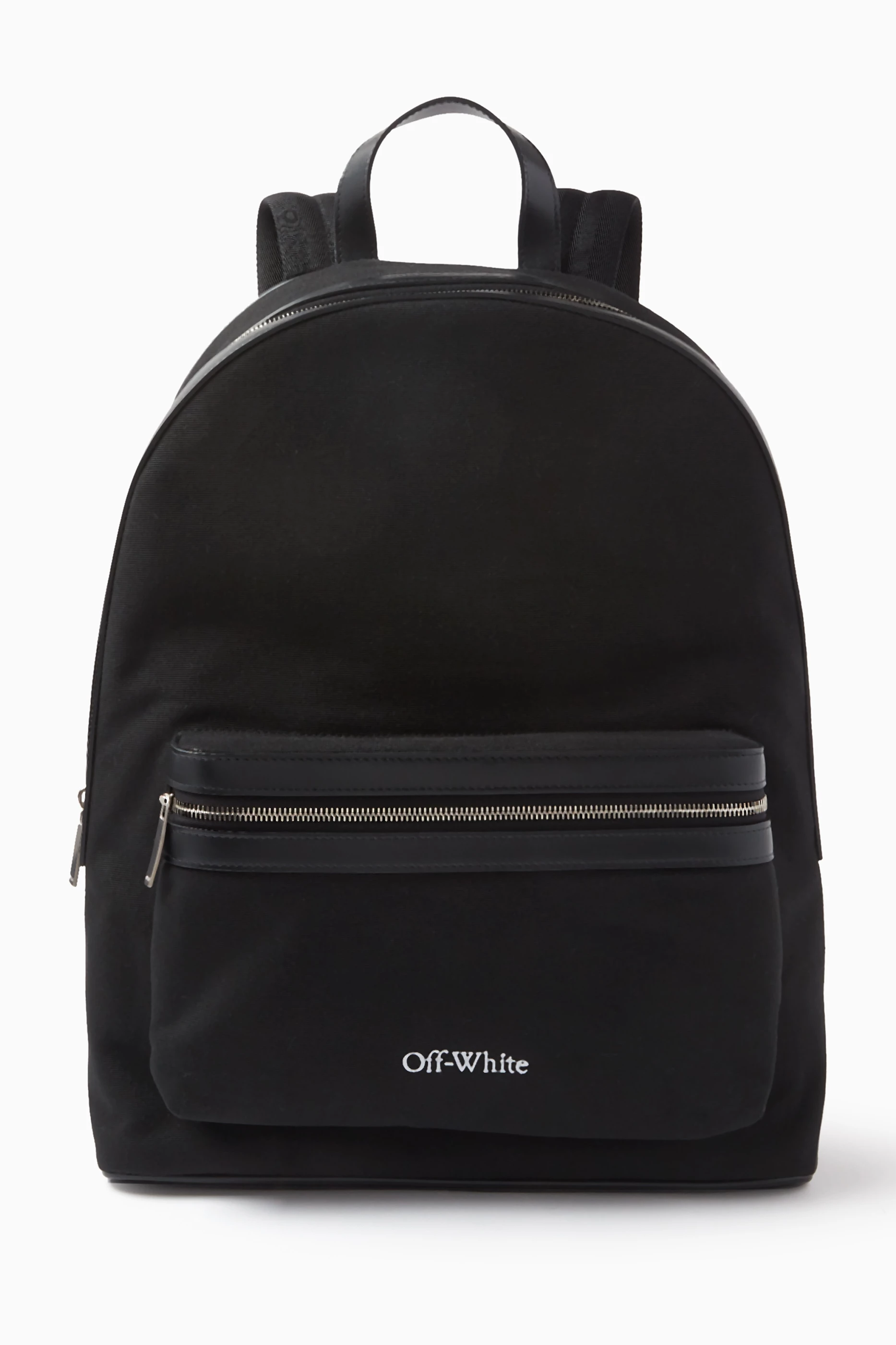Off white deals logo backpack