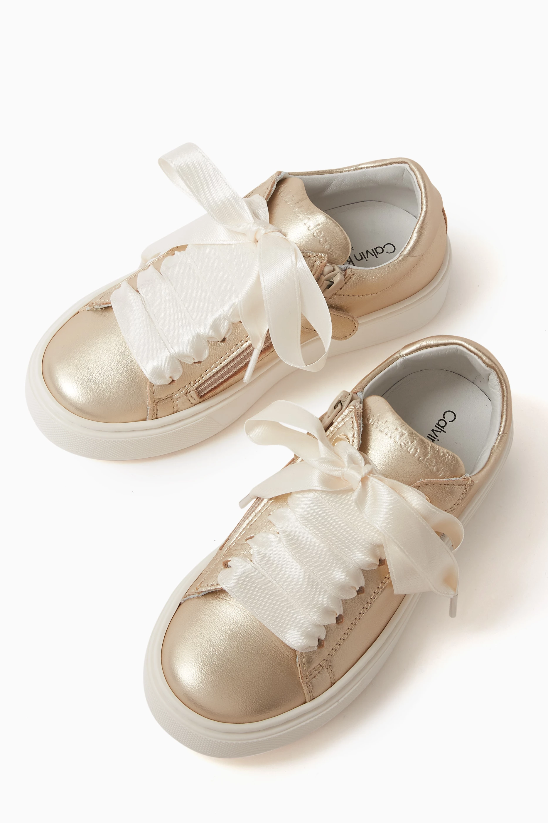 Calvin klein metallic sneakers store