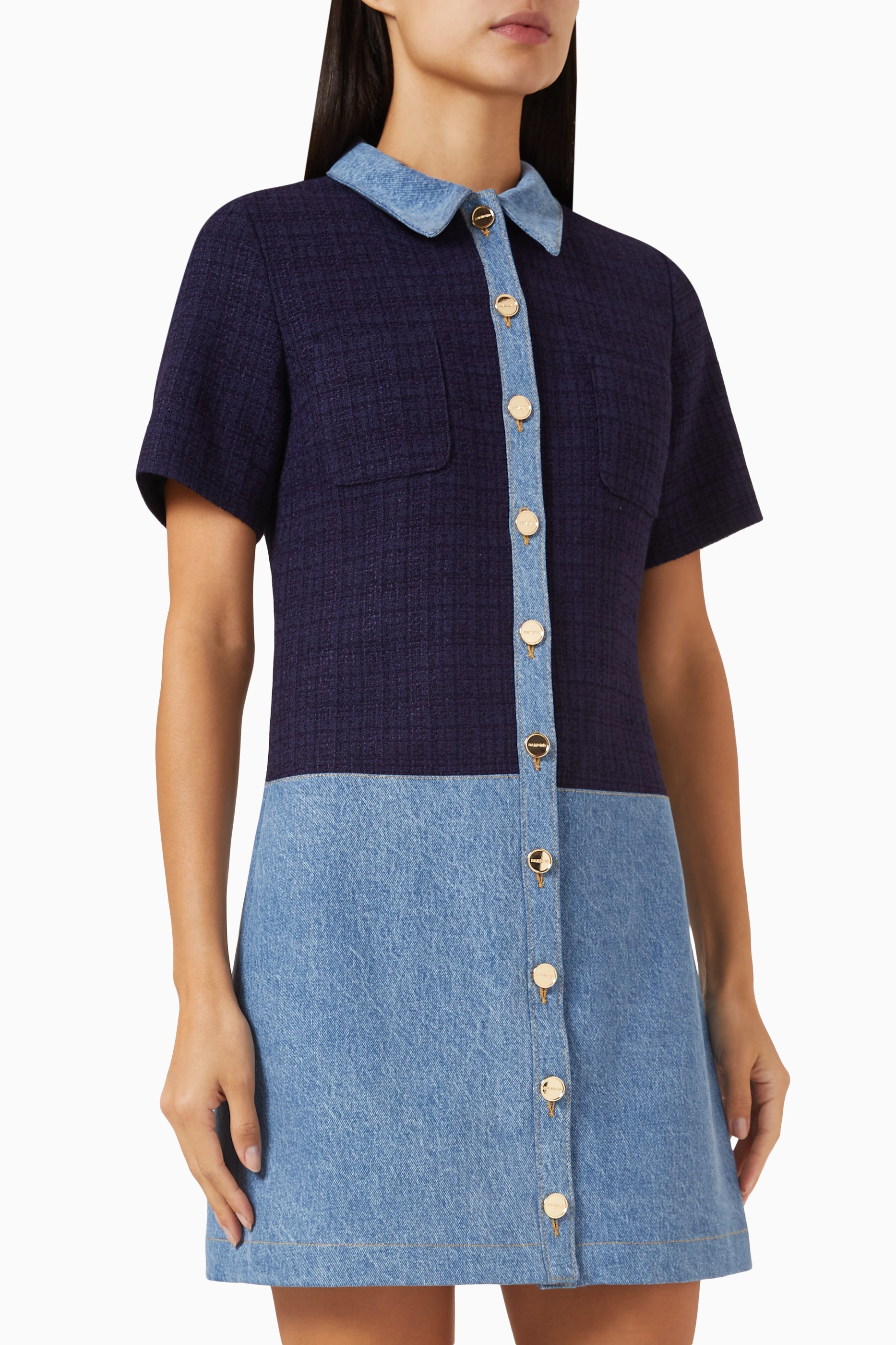 Overall button up on sale dress