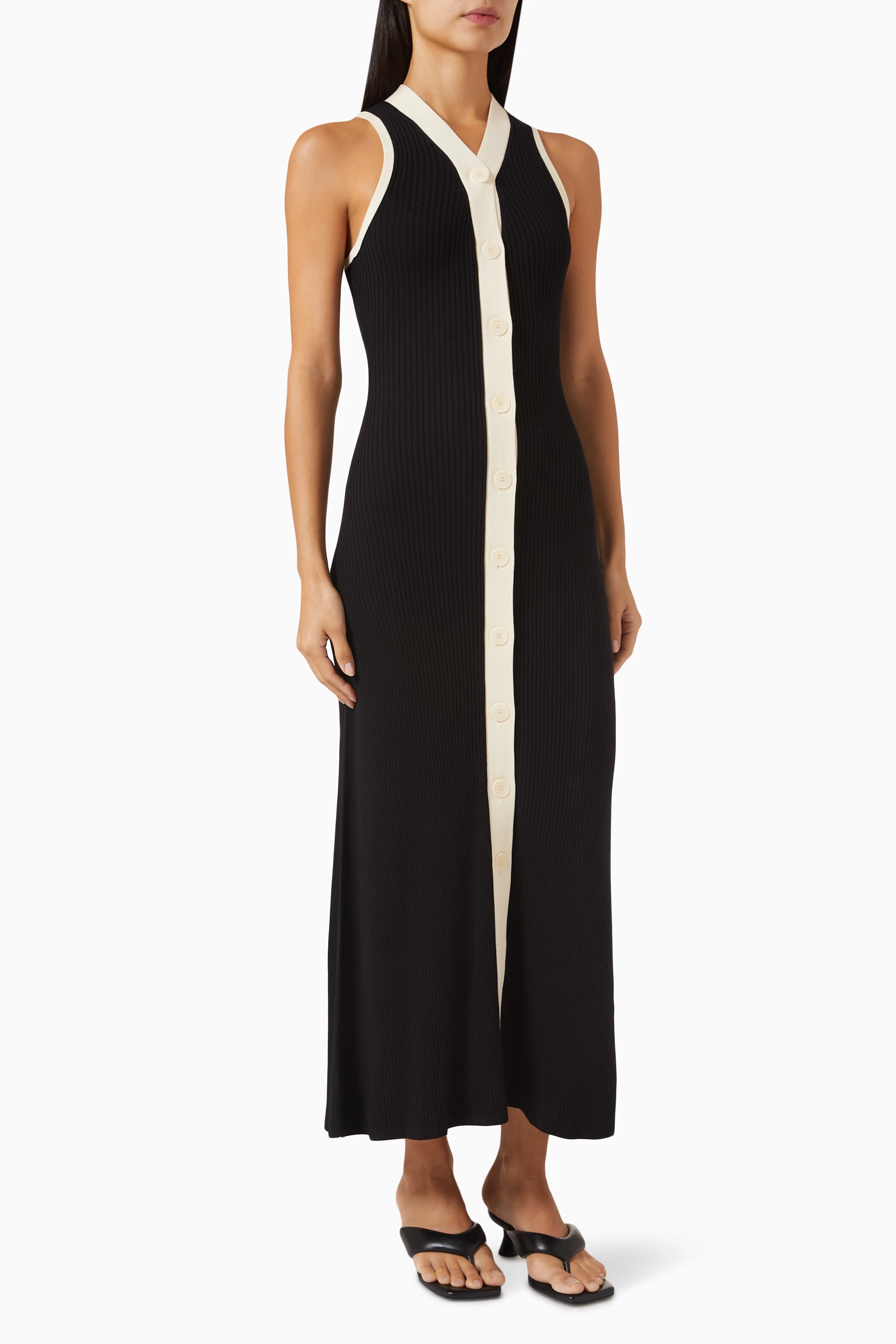 Buy SANDRO Multicolour Gabriella Maxi Dress in Knit for Women in UAE Ounass