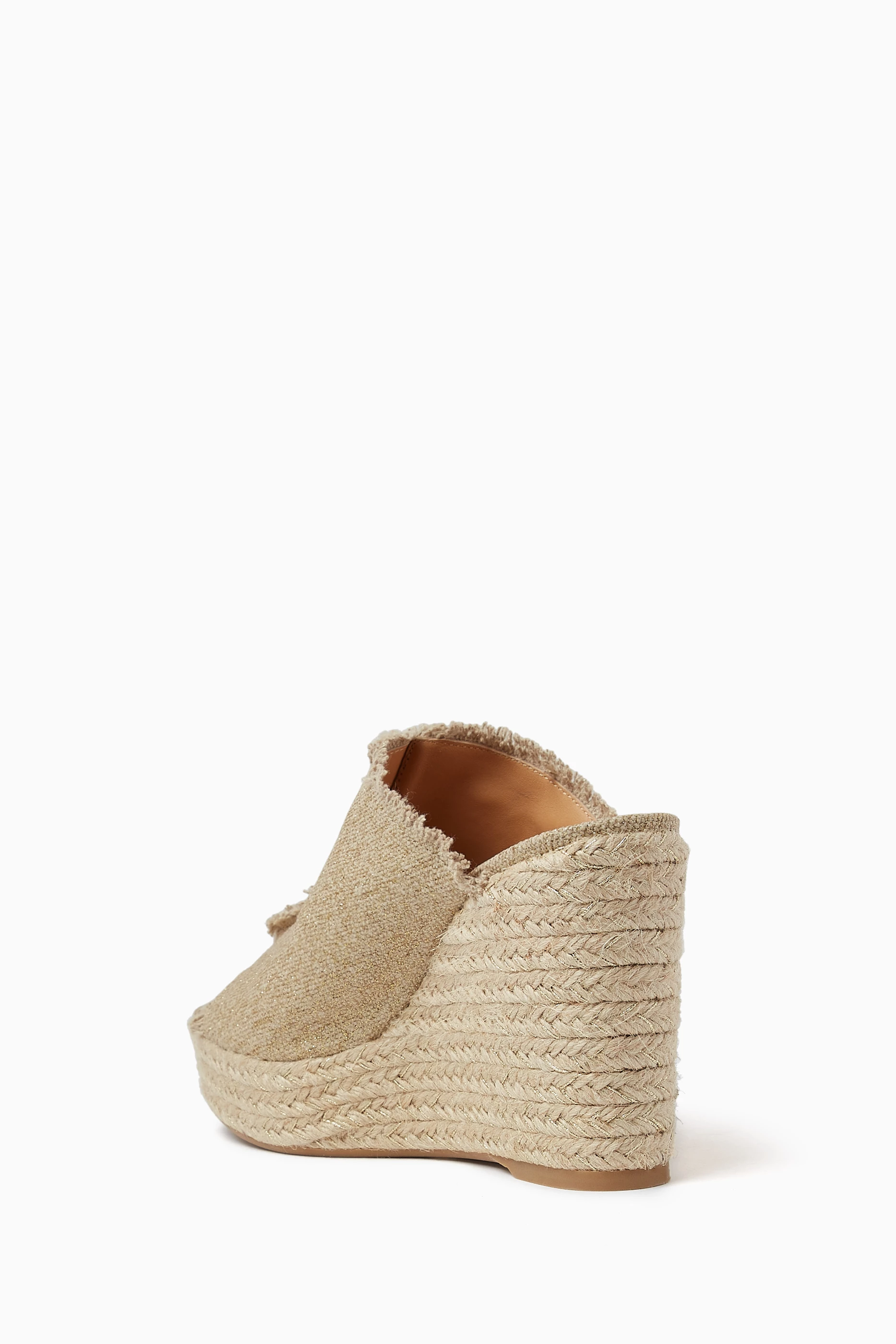 Buy Casta er Gold Fatima 80 Espadrille Wedges in Canvas for Women