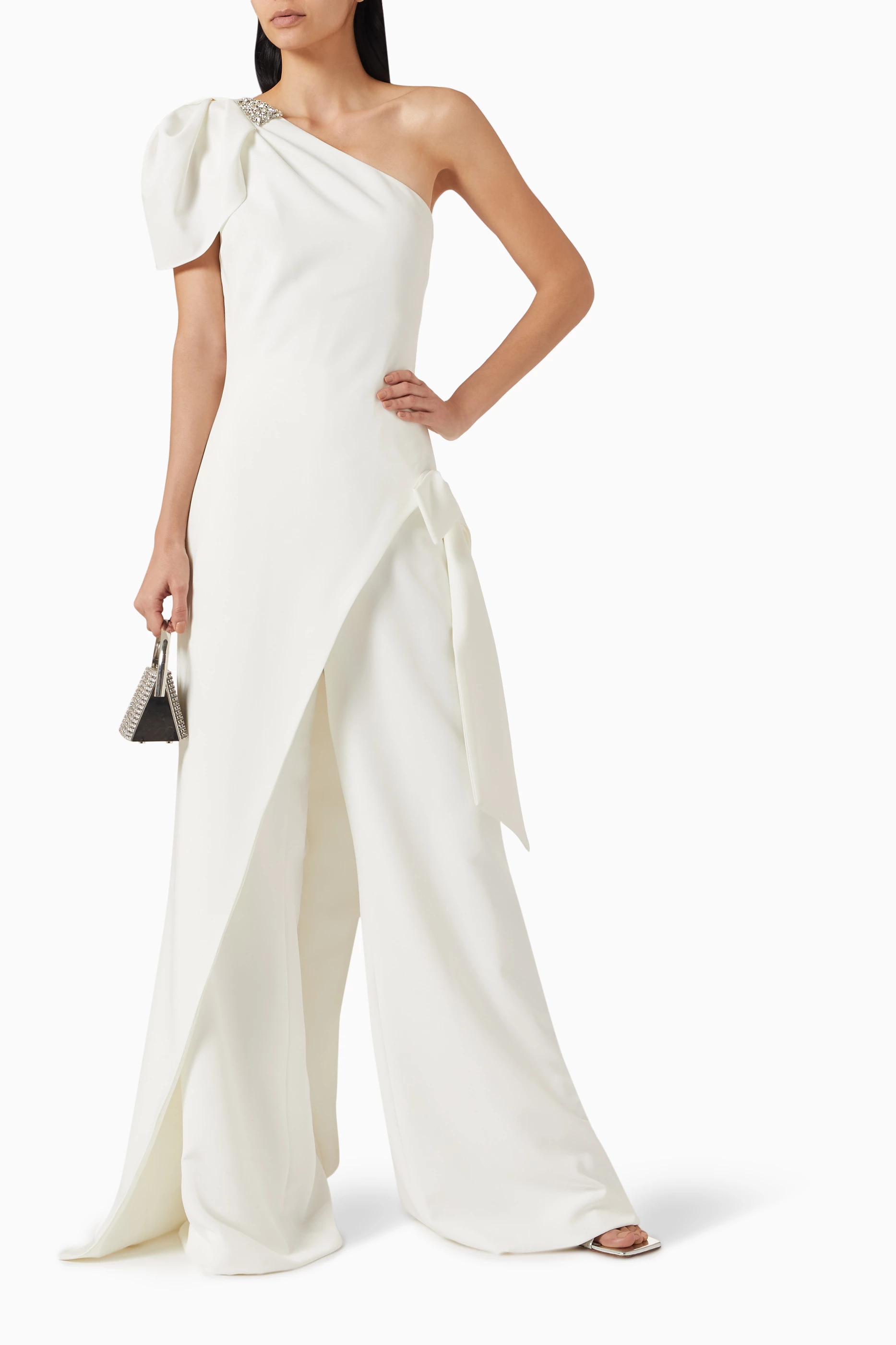 Reem acra white jumpsuit best sale