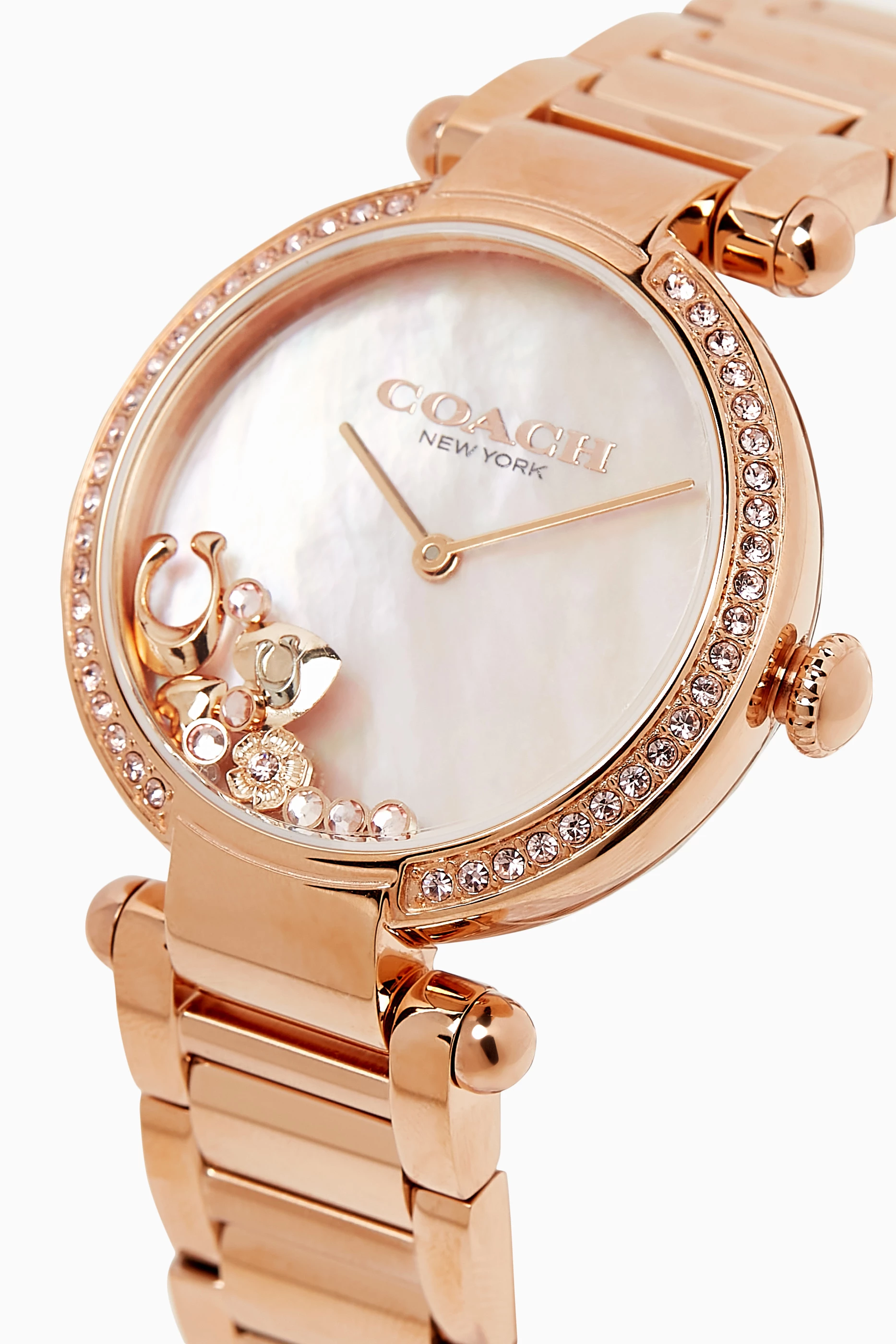 Coach park watch clearance 34mm carnation gold