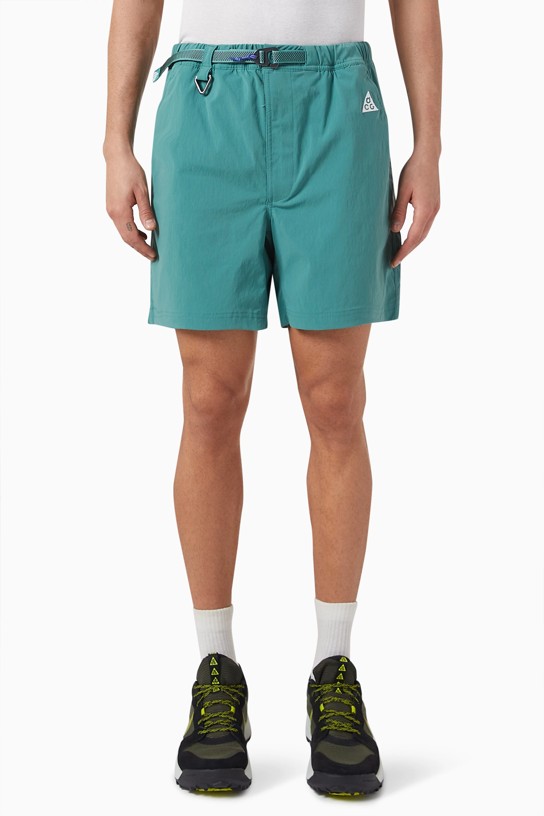 Buy Nike Green ACG Hike Shorts in Nylon for Men in UAE Ounass