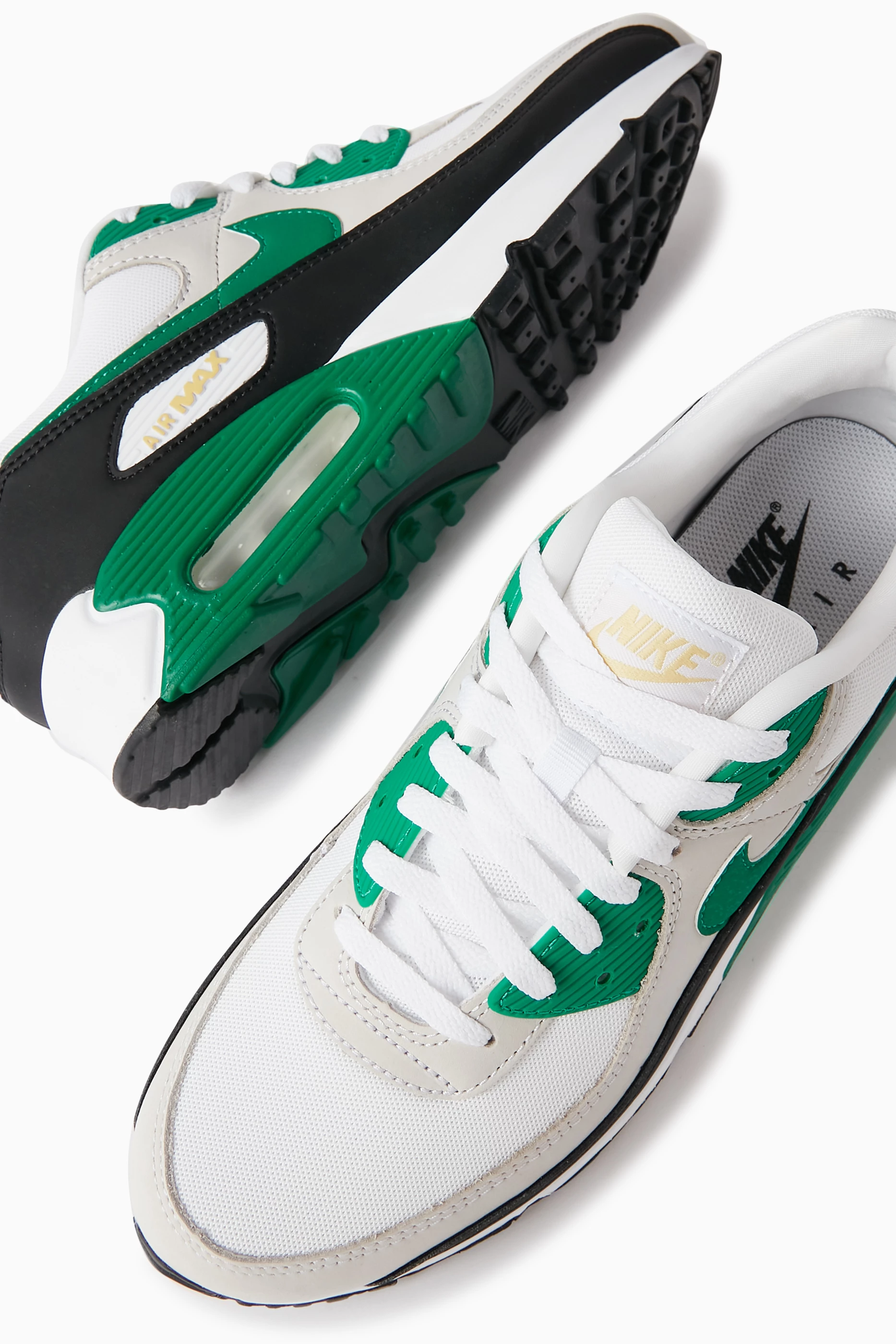 Nike air max discount 90 white and green