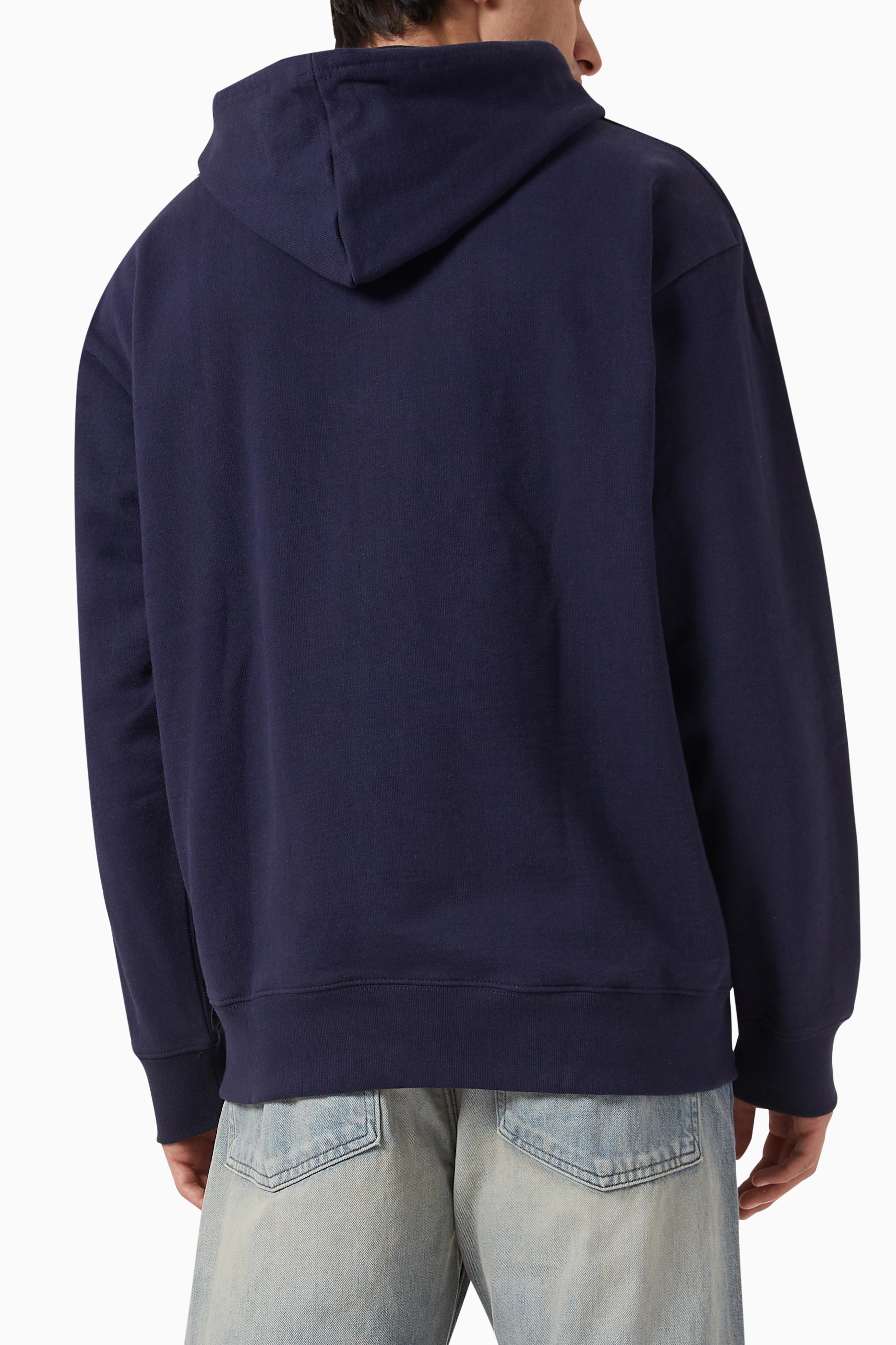Buy Market Blue Ultralight Bear Hoodie in Cotton fleece for Men in