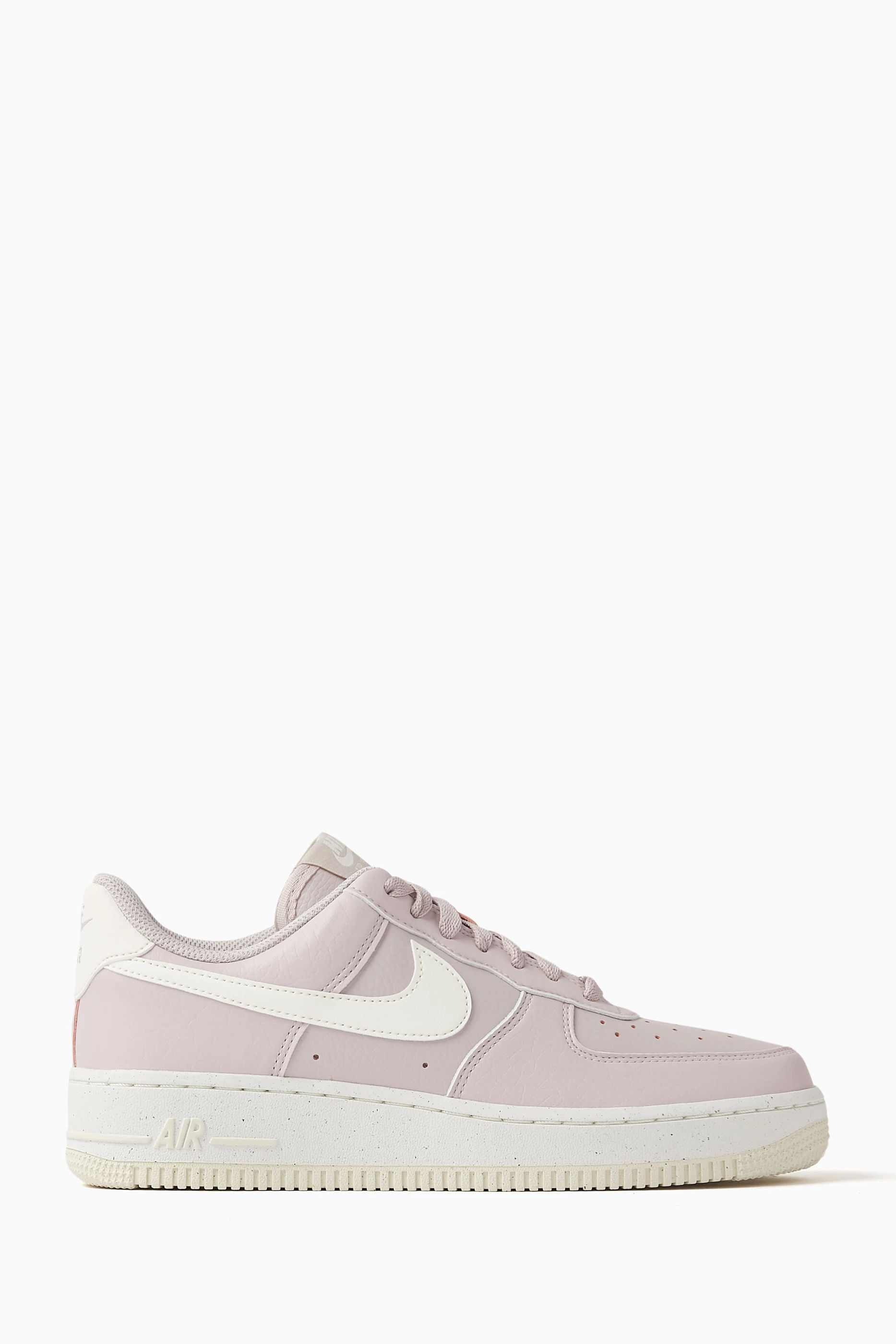 Buy Nike Purple Air Force 1 07 Sneakers in Leather for Women in