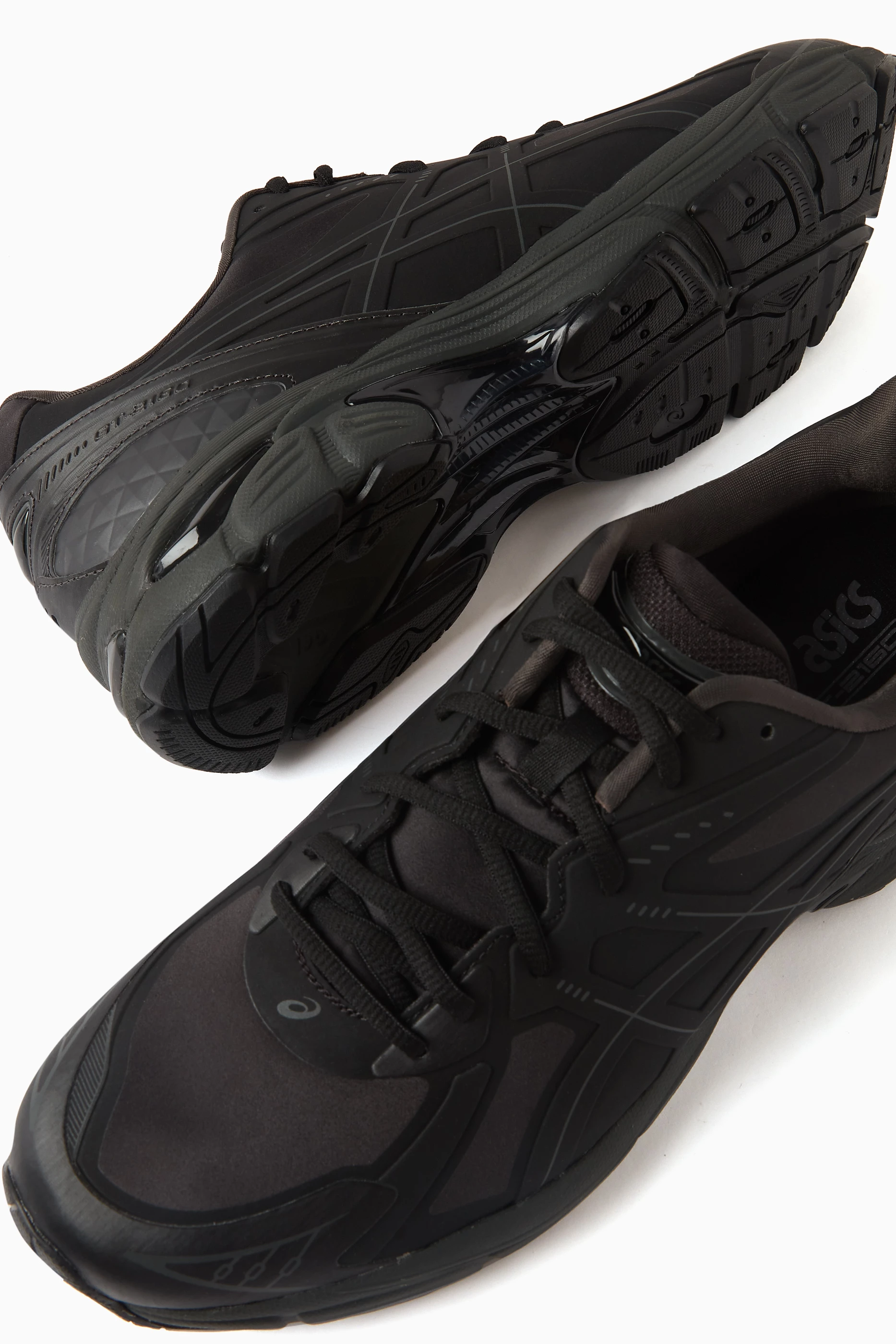 Asics hot sale black leather