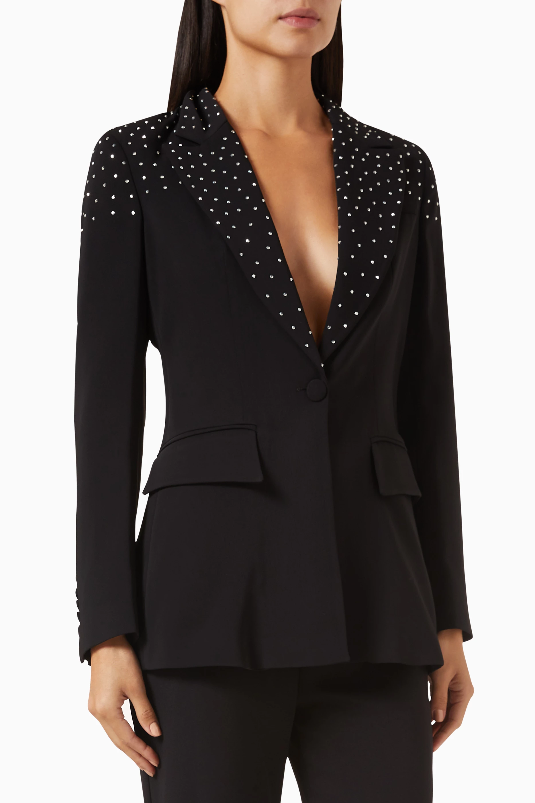 Beaded coat top