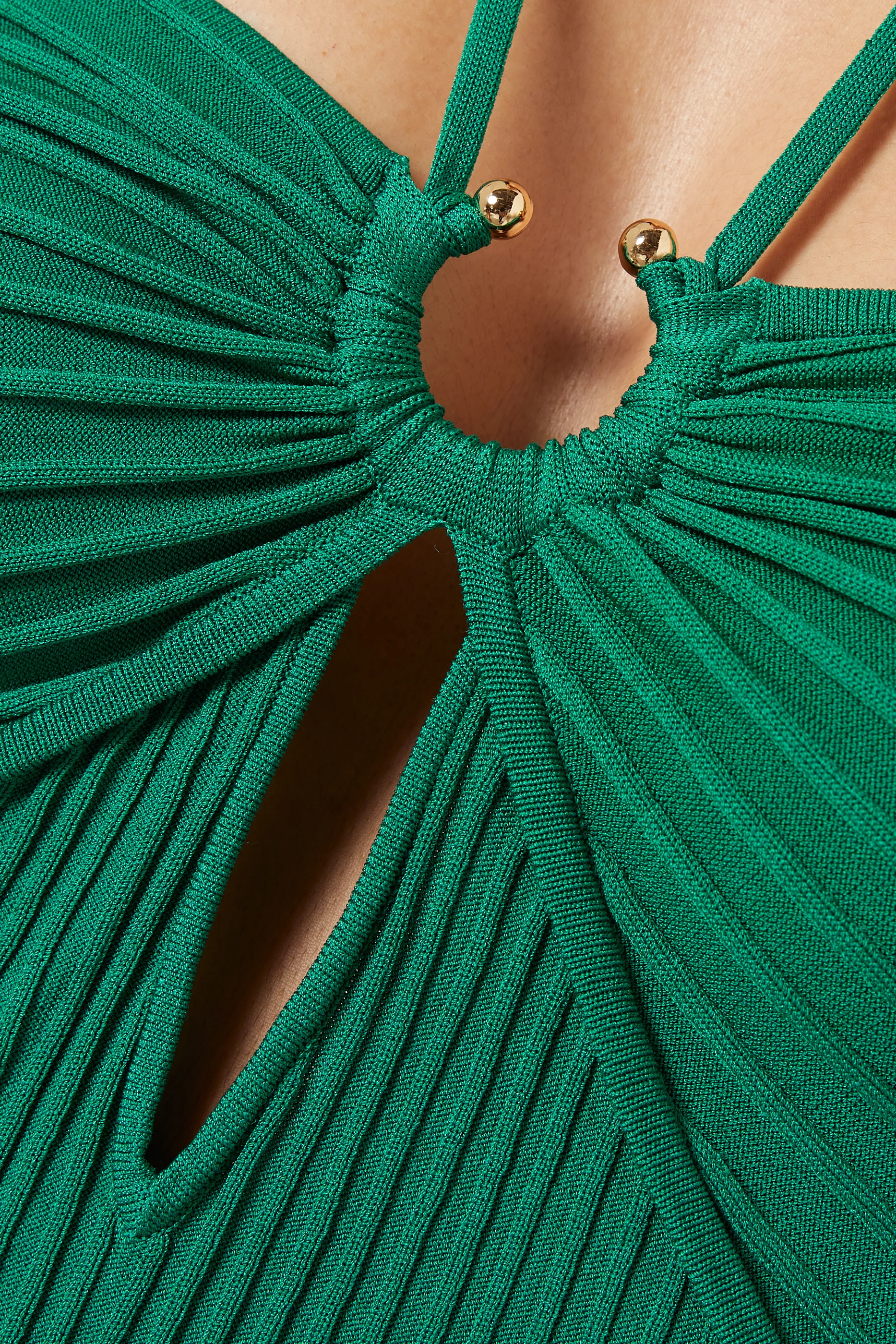 Buy Solid Striped Green The Lisa Maxi Dress for Women in UAE