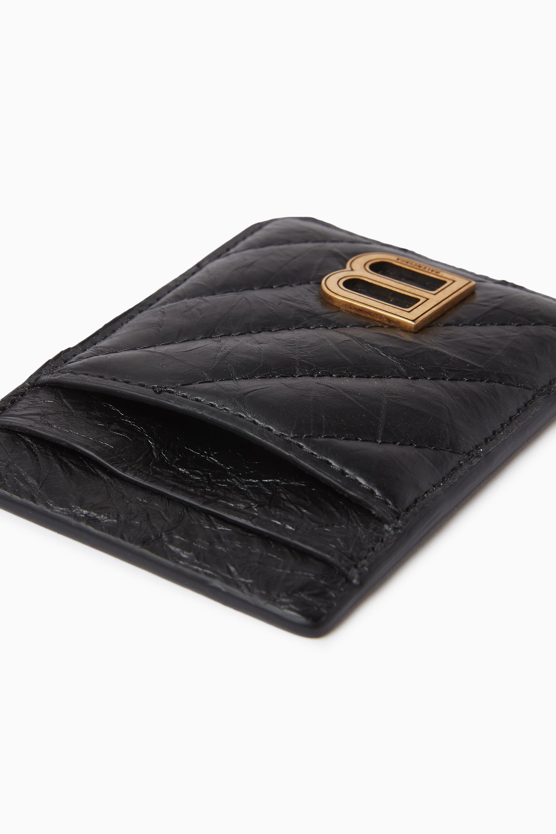 Balenciaga card holder black store