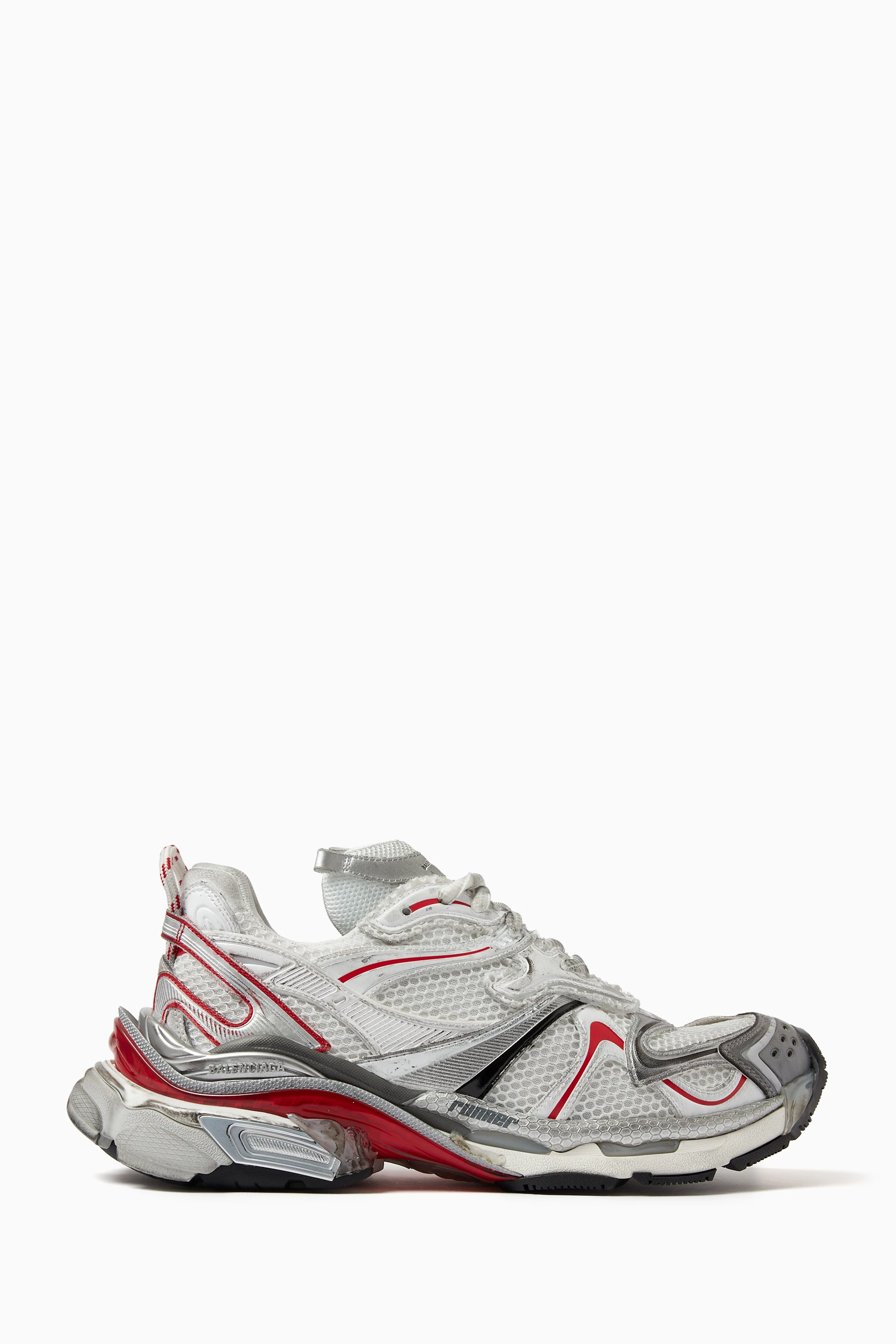 Balenciaga all white sneakers hot sale