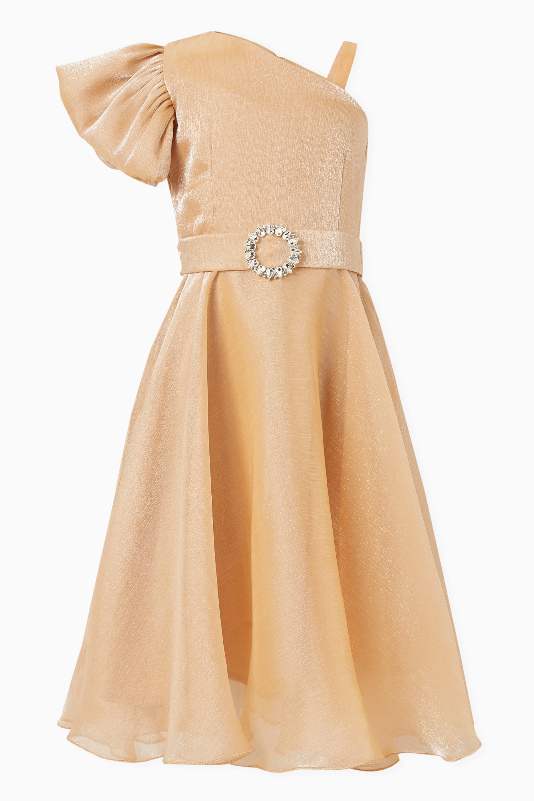 Girls gold dress deals