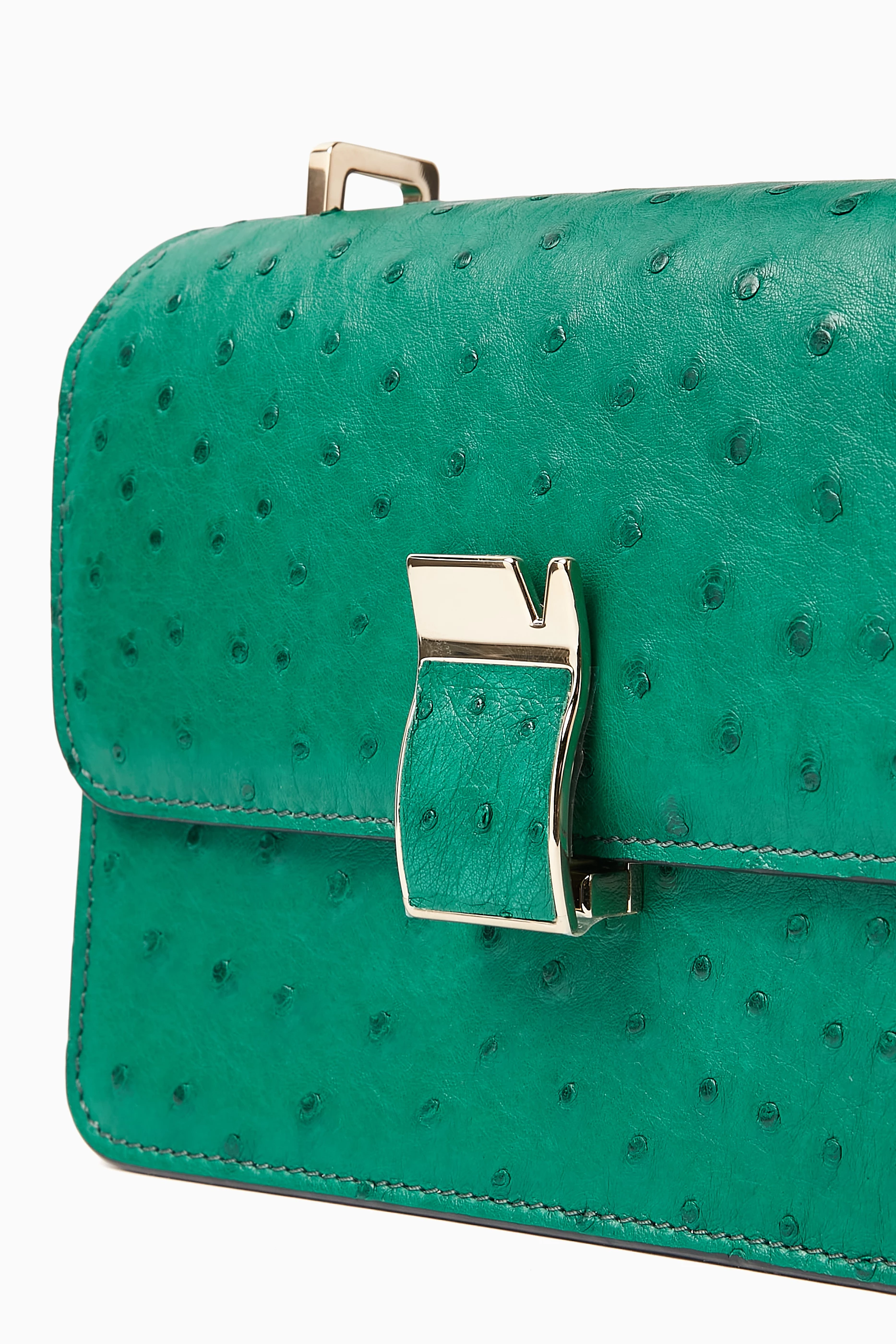 Ostrich crossbody top