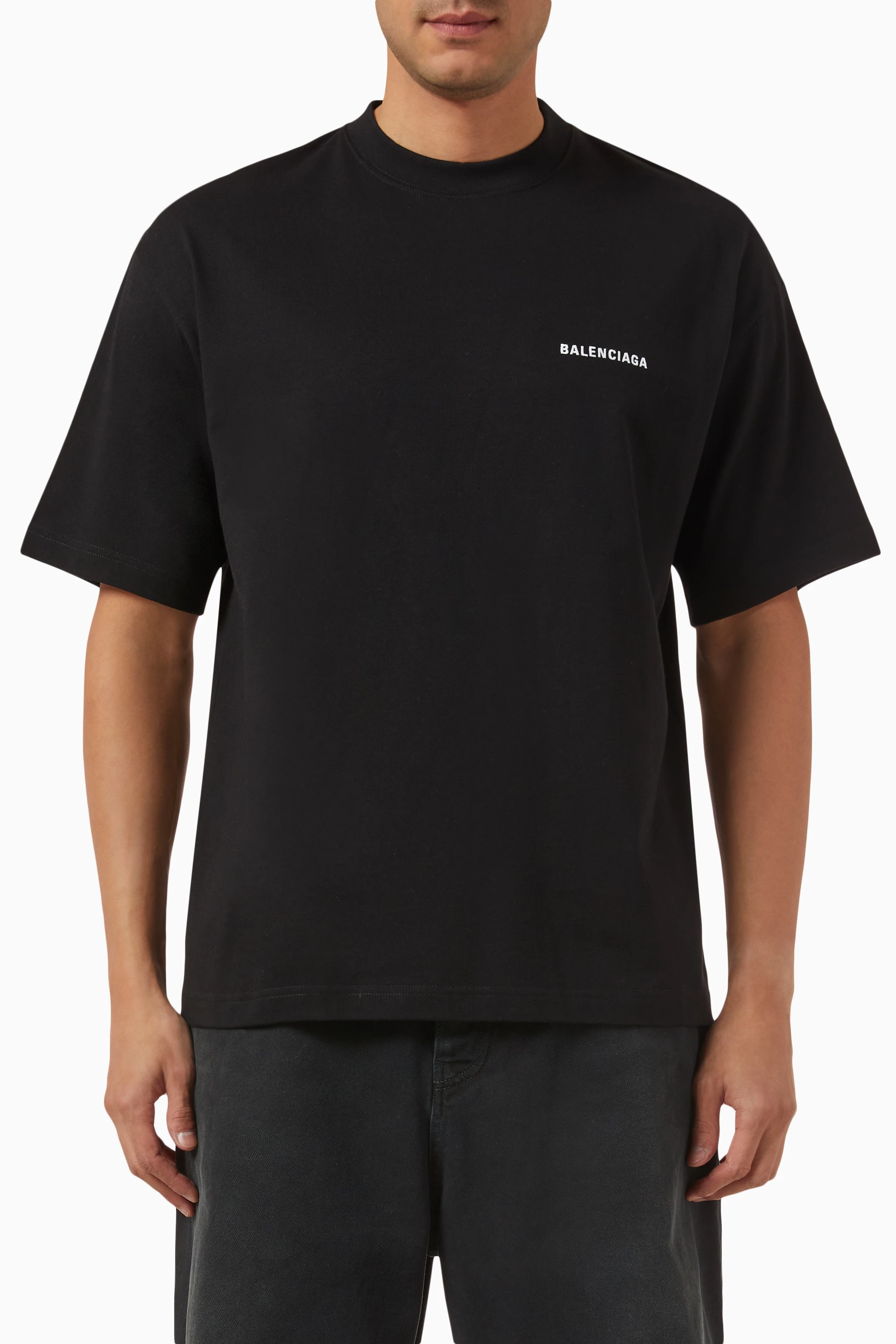 Balenciaga logo 2025 shirt black