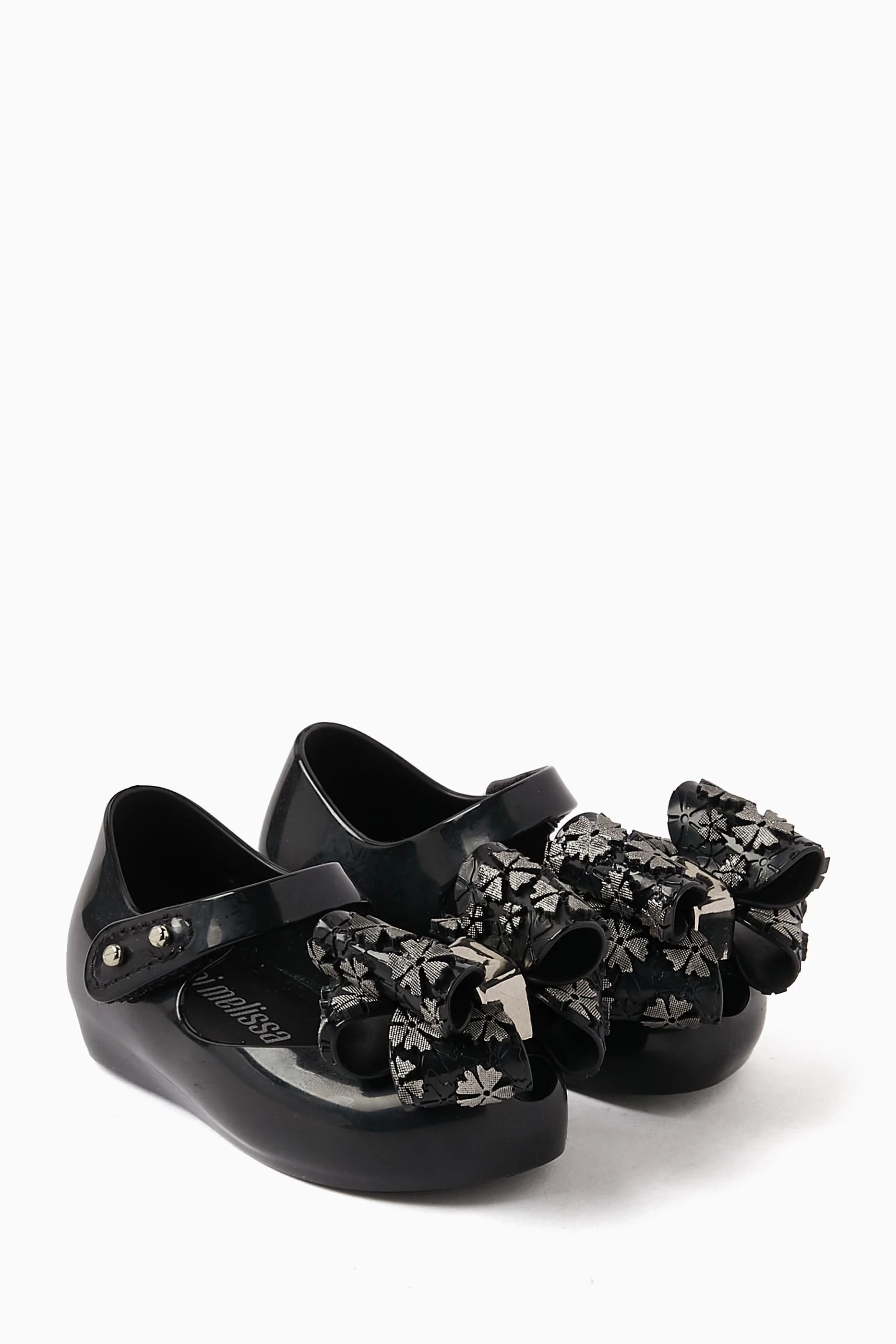 Mini melissa black shoes sales