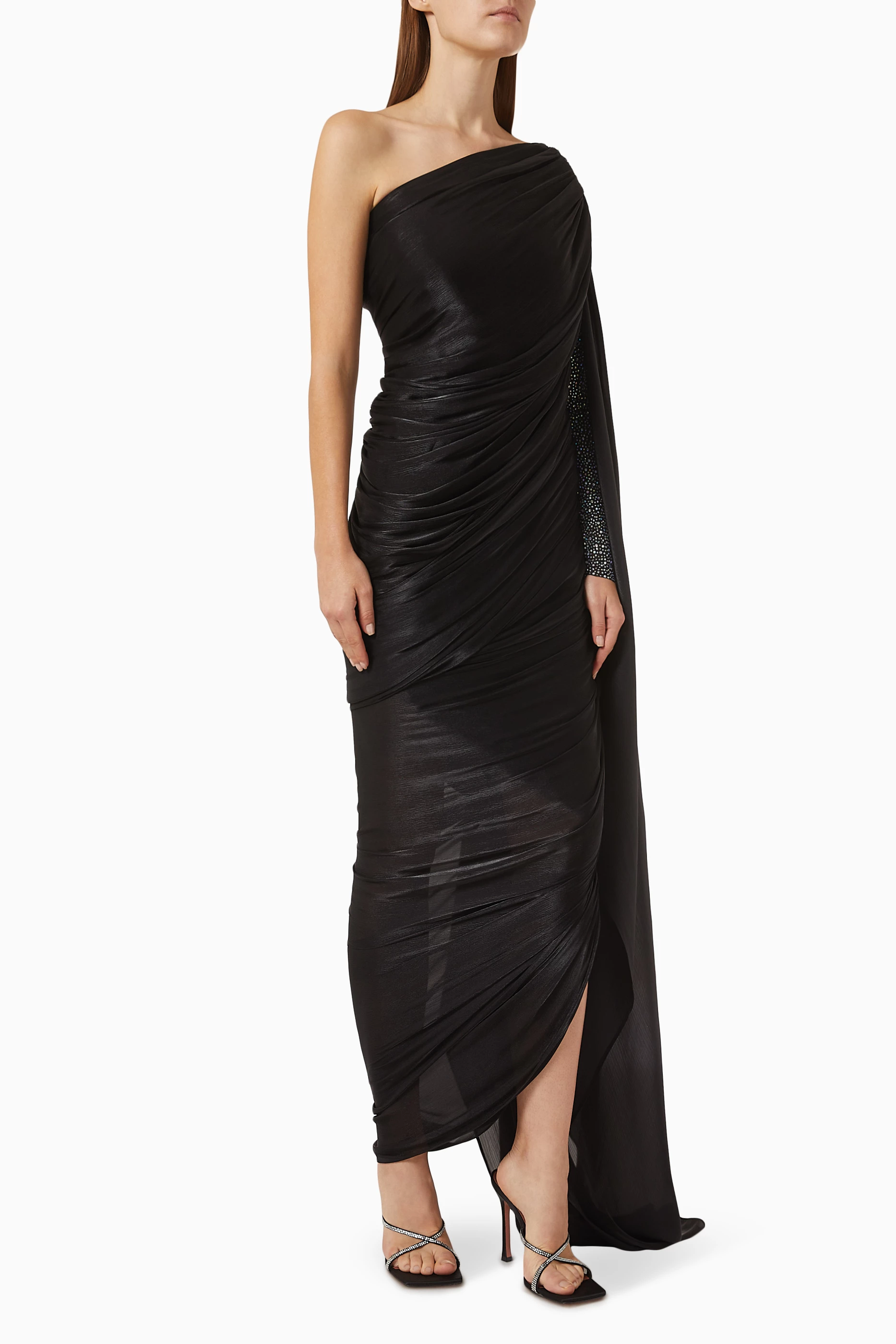 One sided shop dress long
