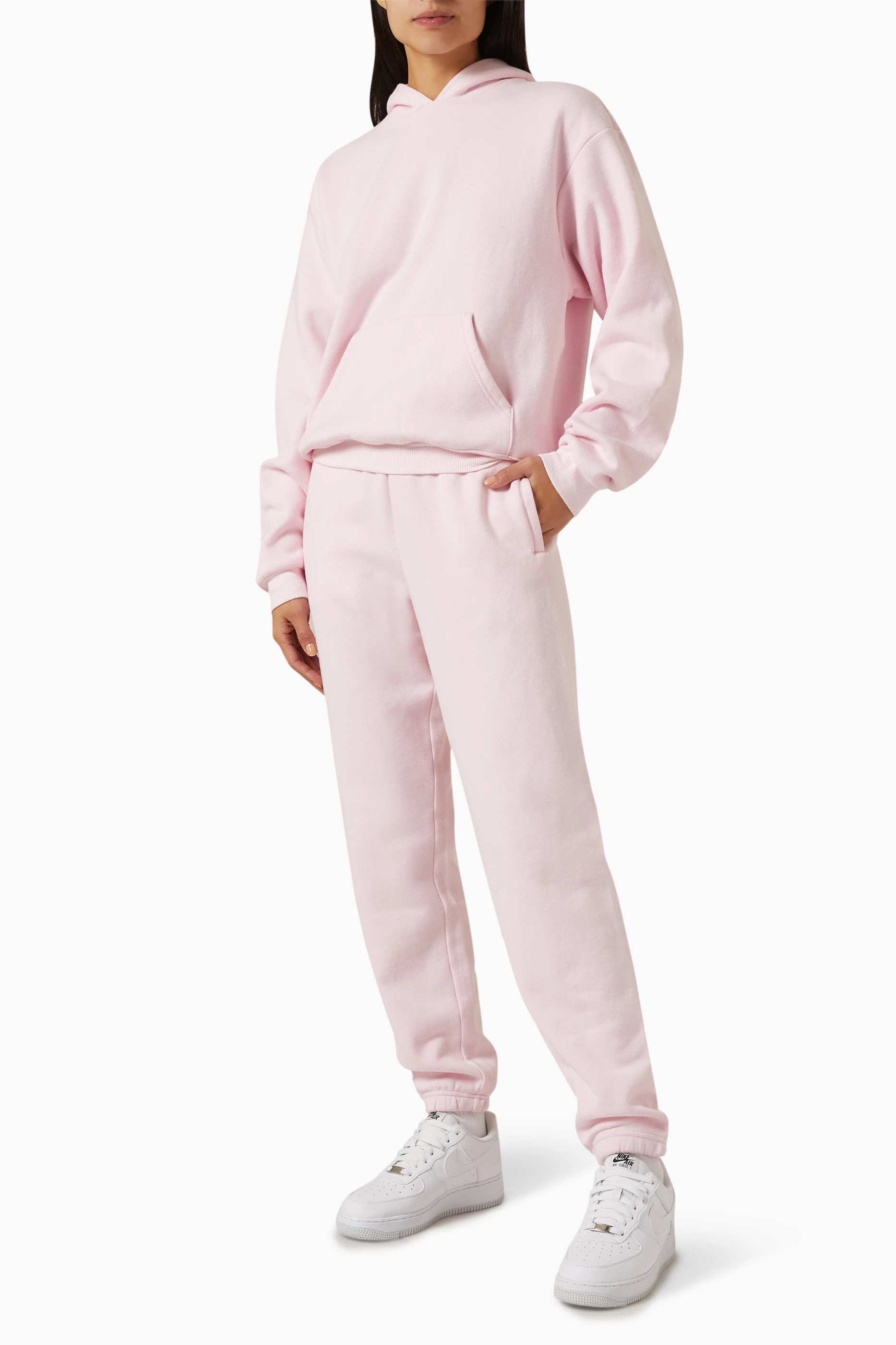 Buy SKIMS Pink Classic Sweatpants in Cotton-fleece for Women in UAE