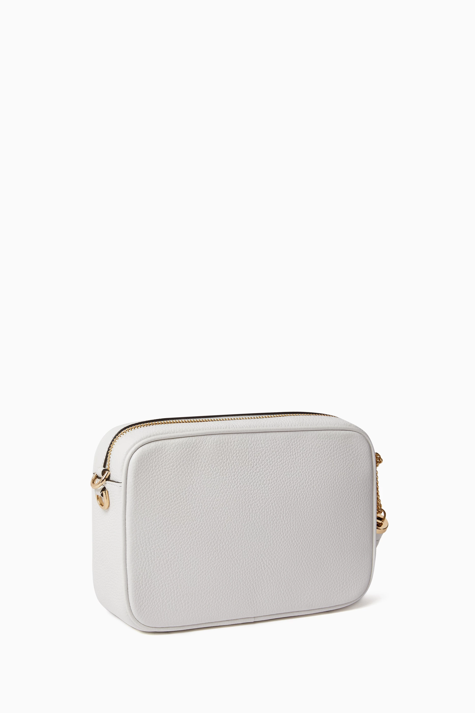 Michael kors camera bag white sales