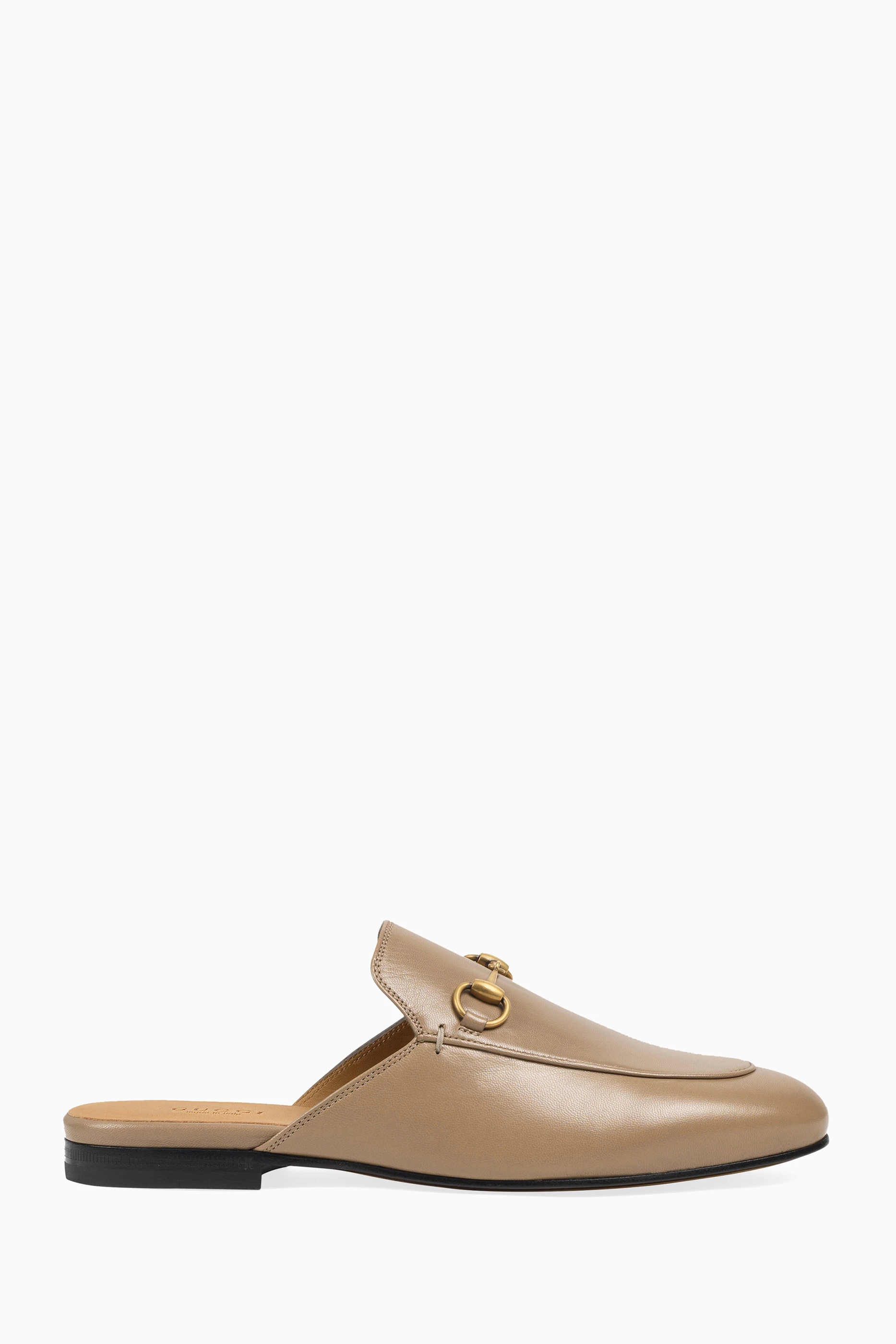 Gucci princetown new arrivals brown