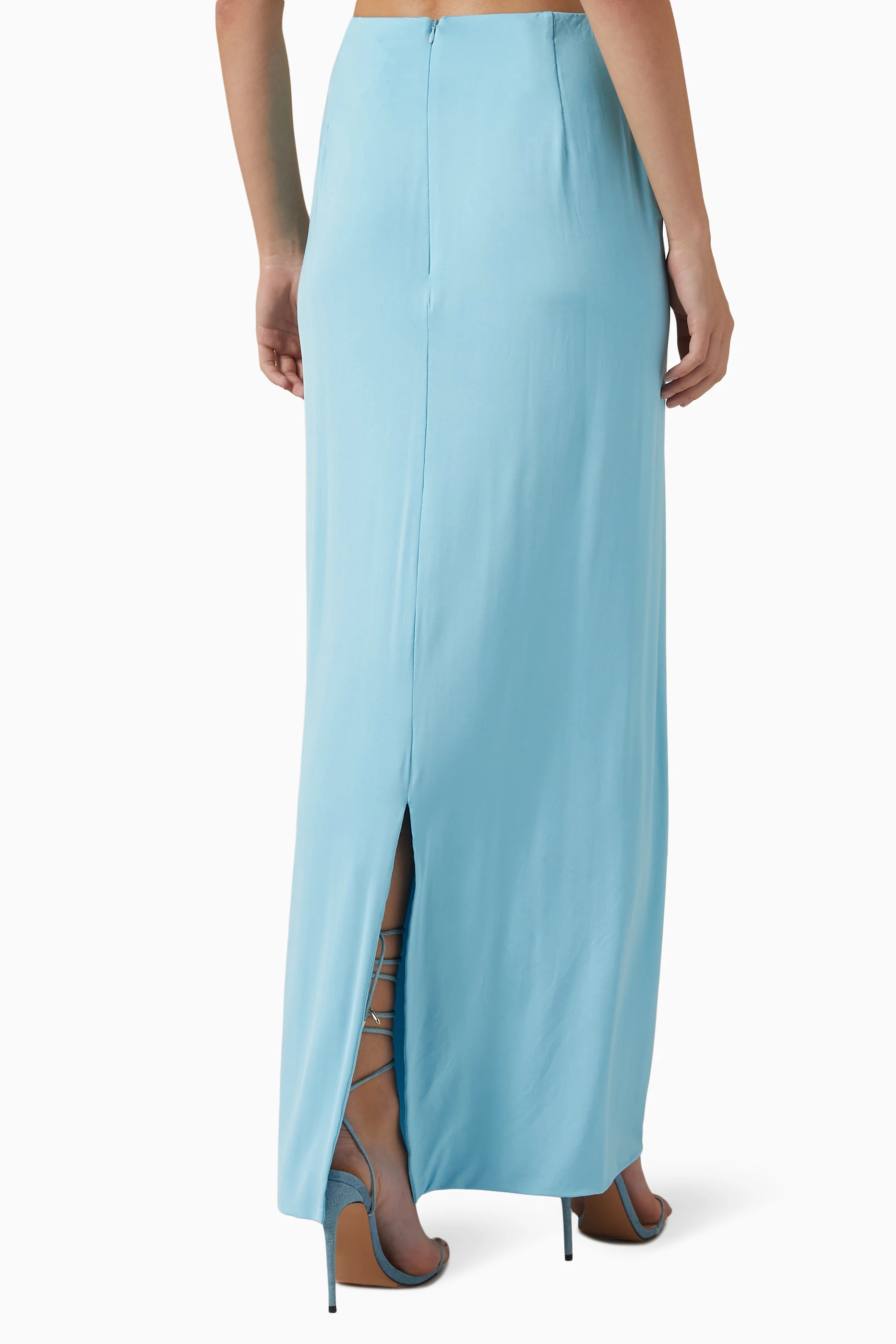 Long sales skirt blue