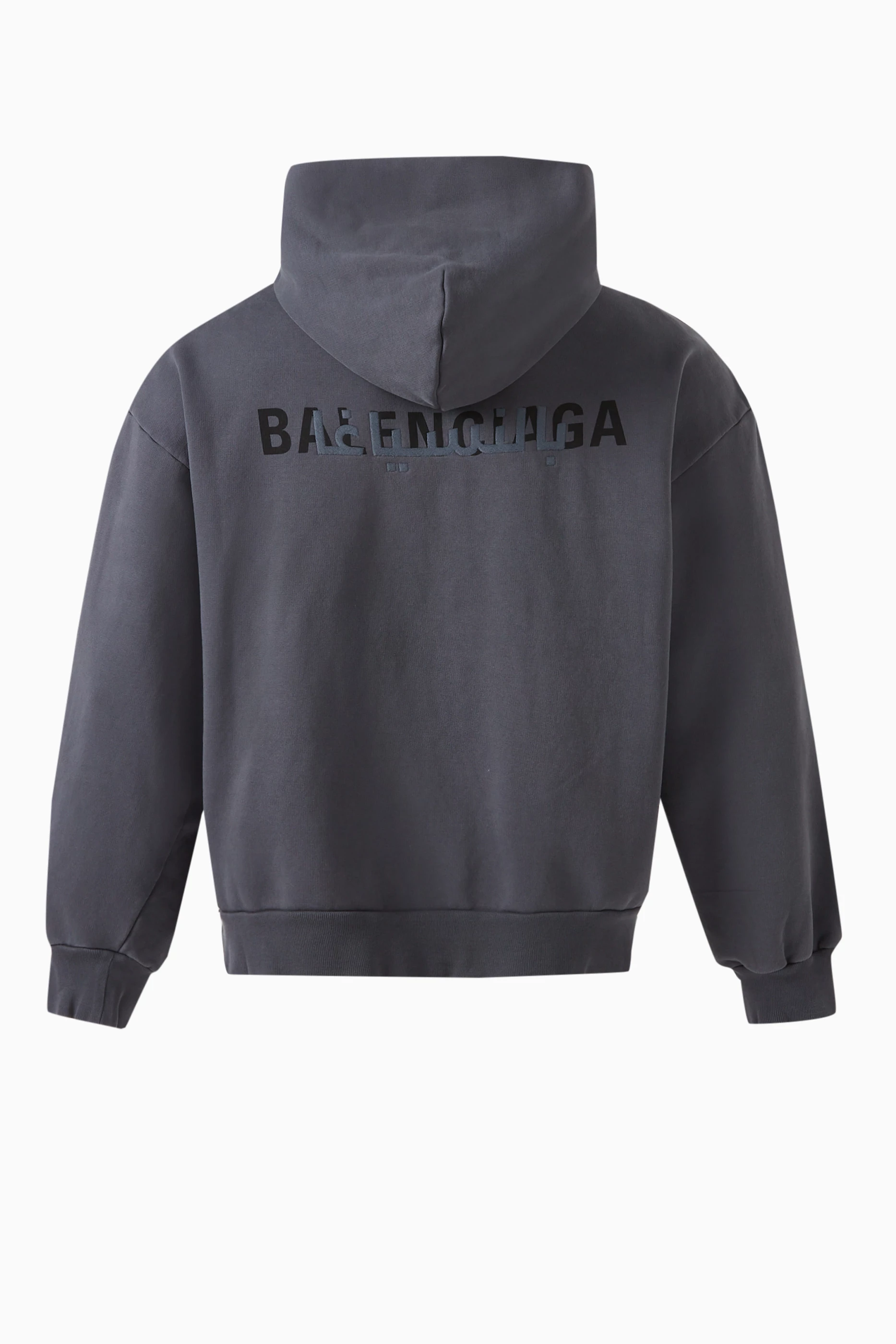 Buy Balenciaga Grey Unisex Ramadan Regular fit Hoodie in Fleece for UNISEX in UAE Ounass