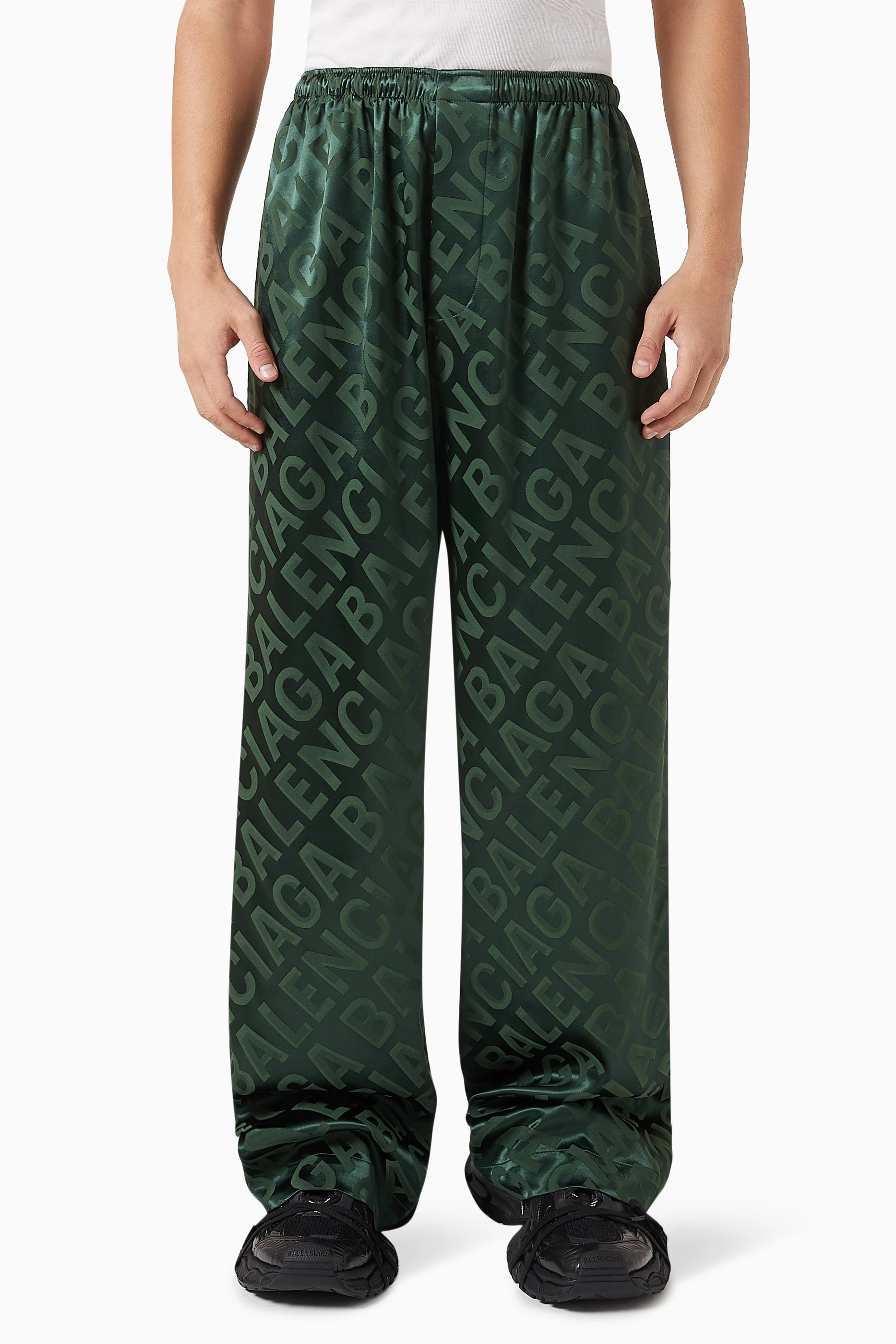 Balenciaga green pants clearance
