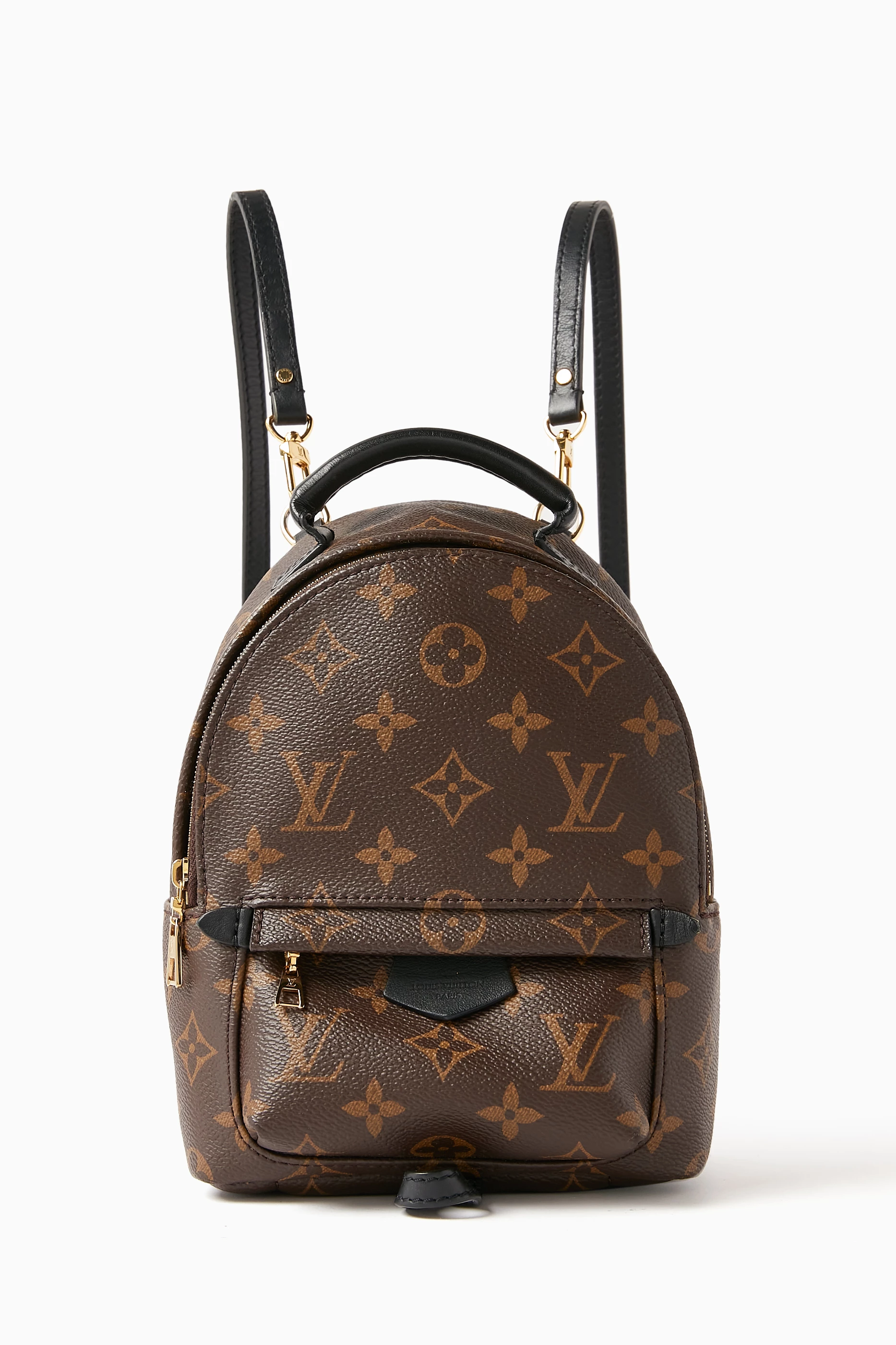 Buy Louis Vuitton Pre Loved Brown Mini Palm Springs Backpack in Monogram Canvas for Women in UAE Ounass