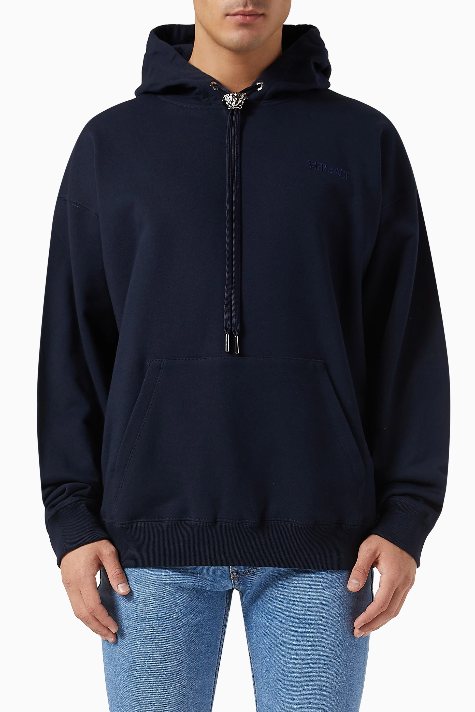 Versace cheap blue hoodie