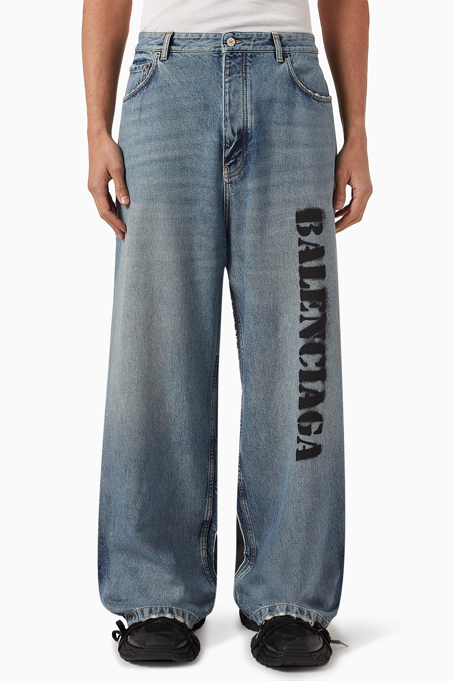 Balenciaga denim jeans mens best sale