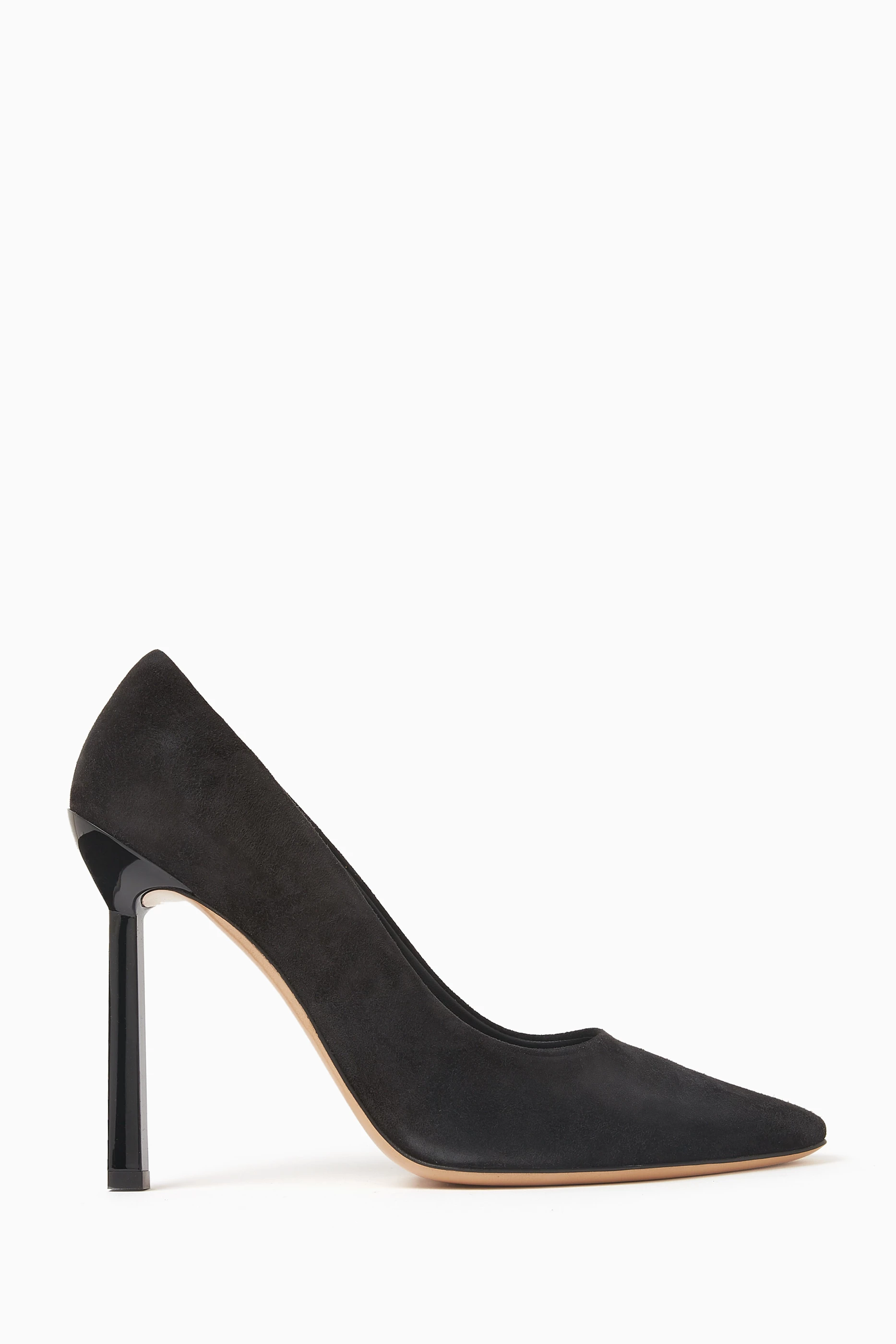 Black suede store stilettos