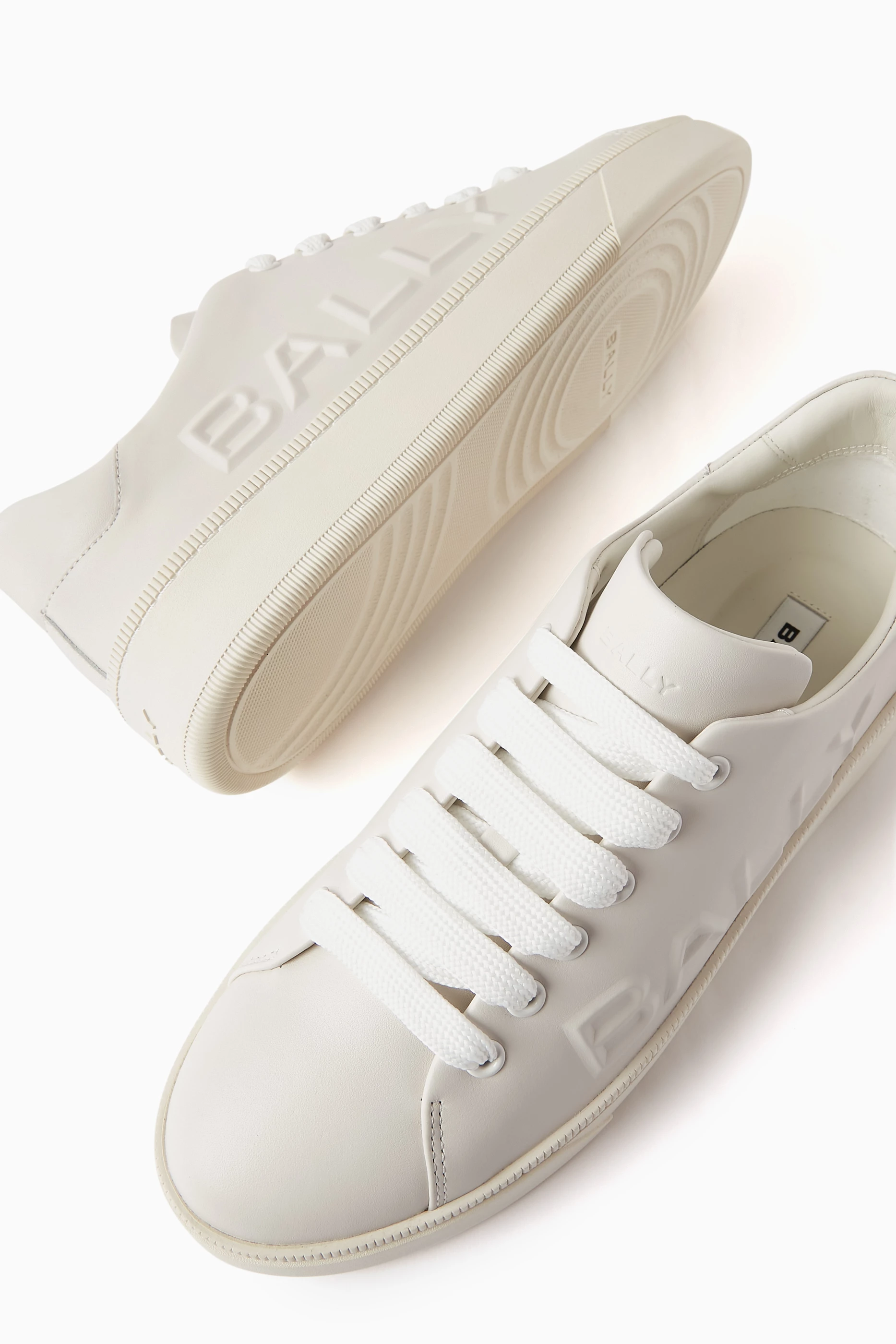 Buy Bally White Reka Sneakers in Leather for Women in UAE Ounass