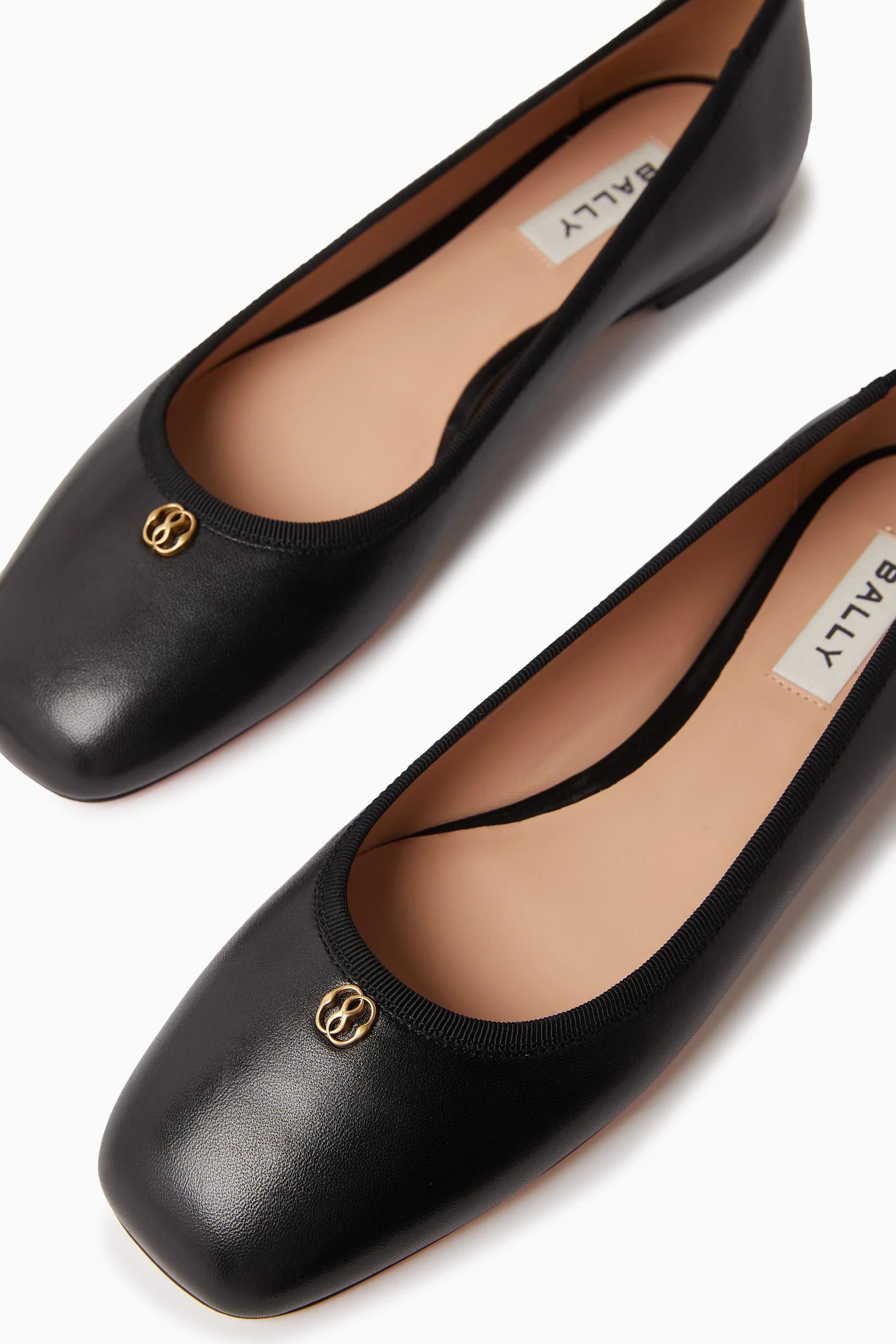 Buy Bally Black Biuty Ballerina Flats in Leather for Women in UAE Ounass